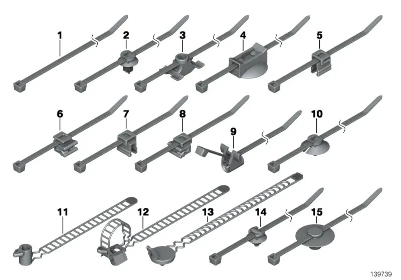 Cable tie diagram