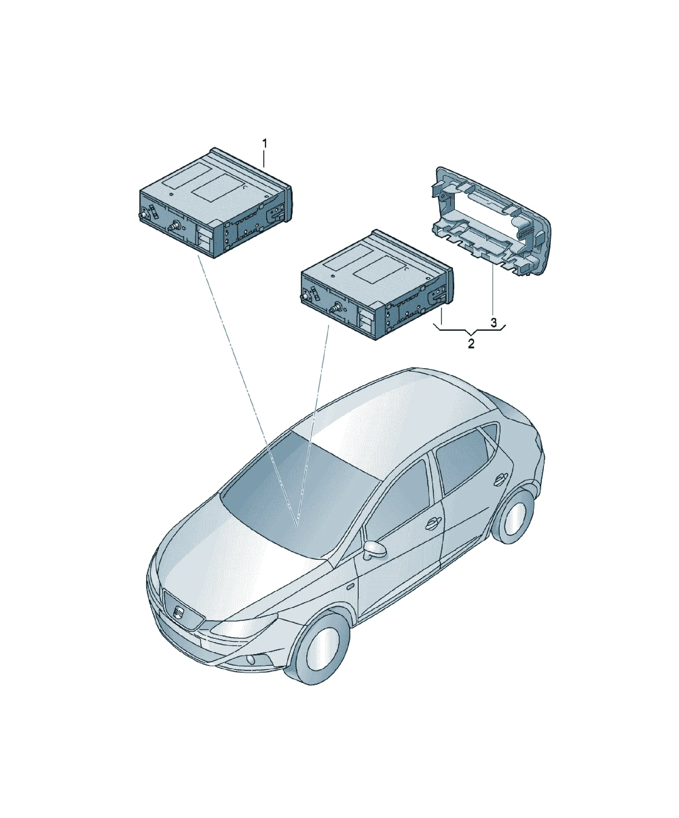 Car radio diagram