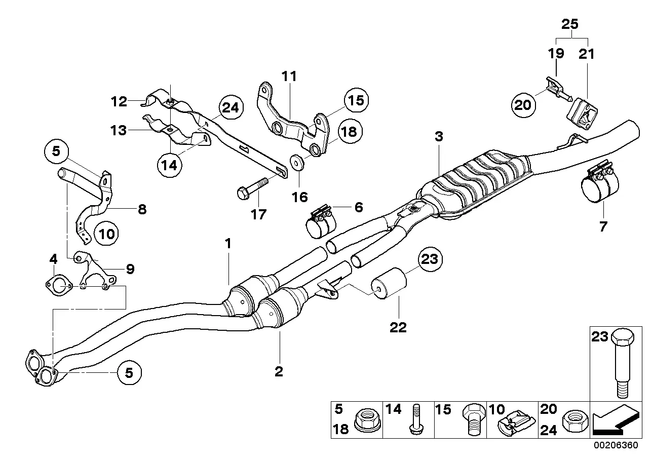 Exhaust system diagram