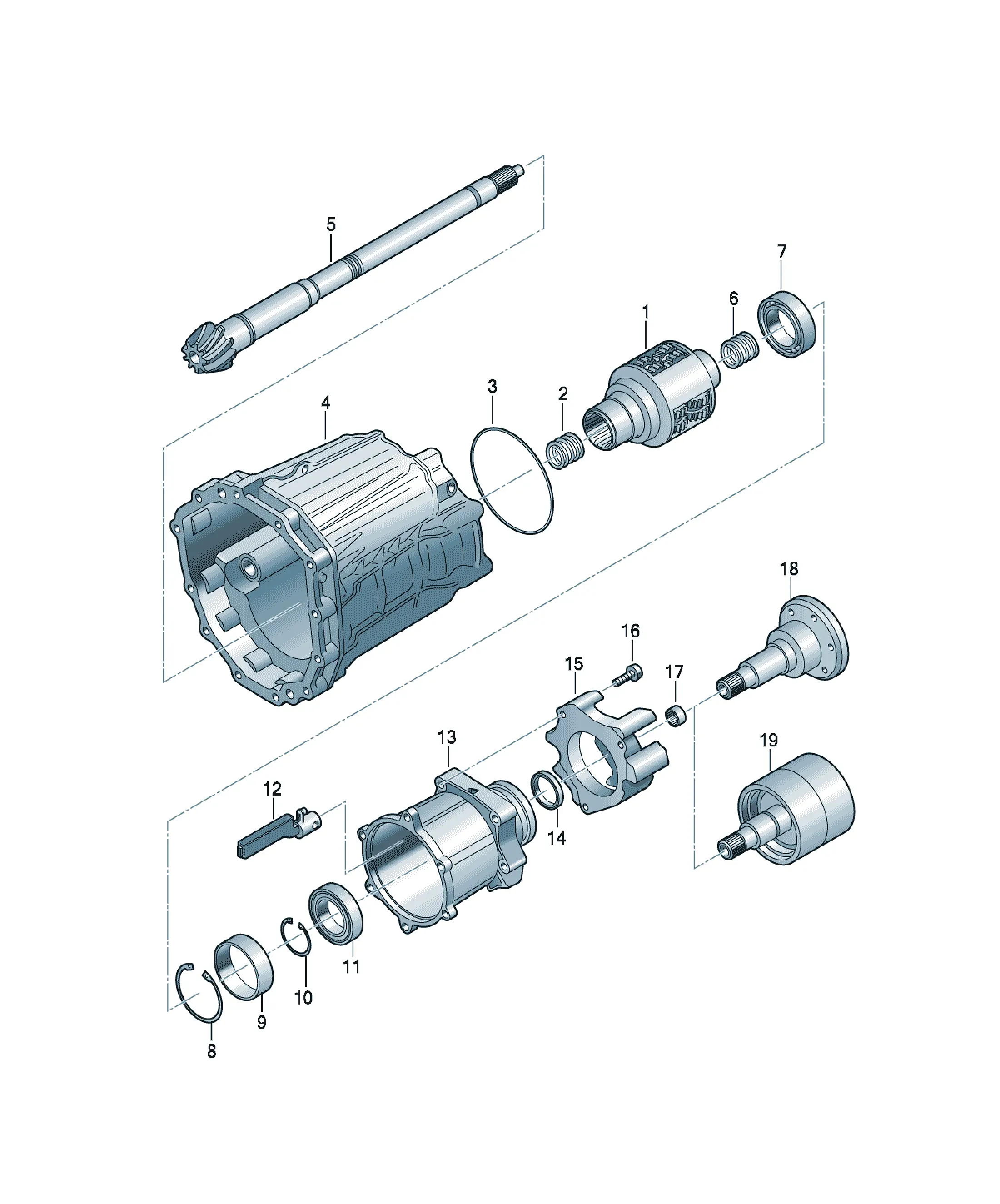 Center differential diagram