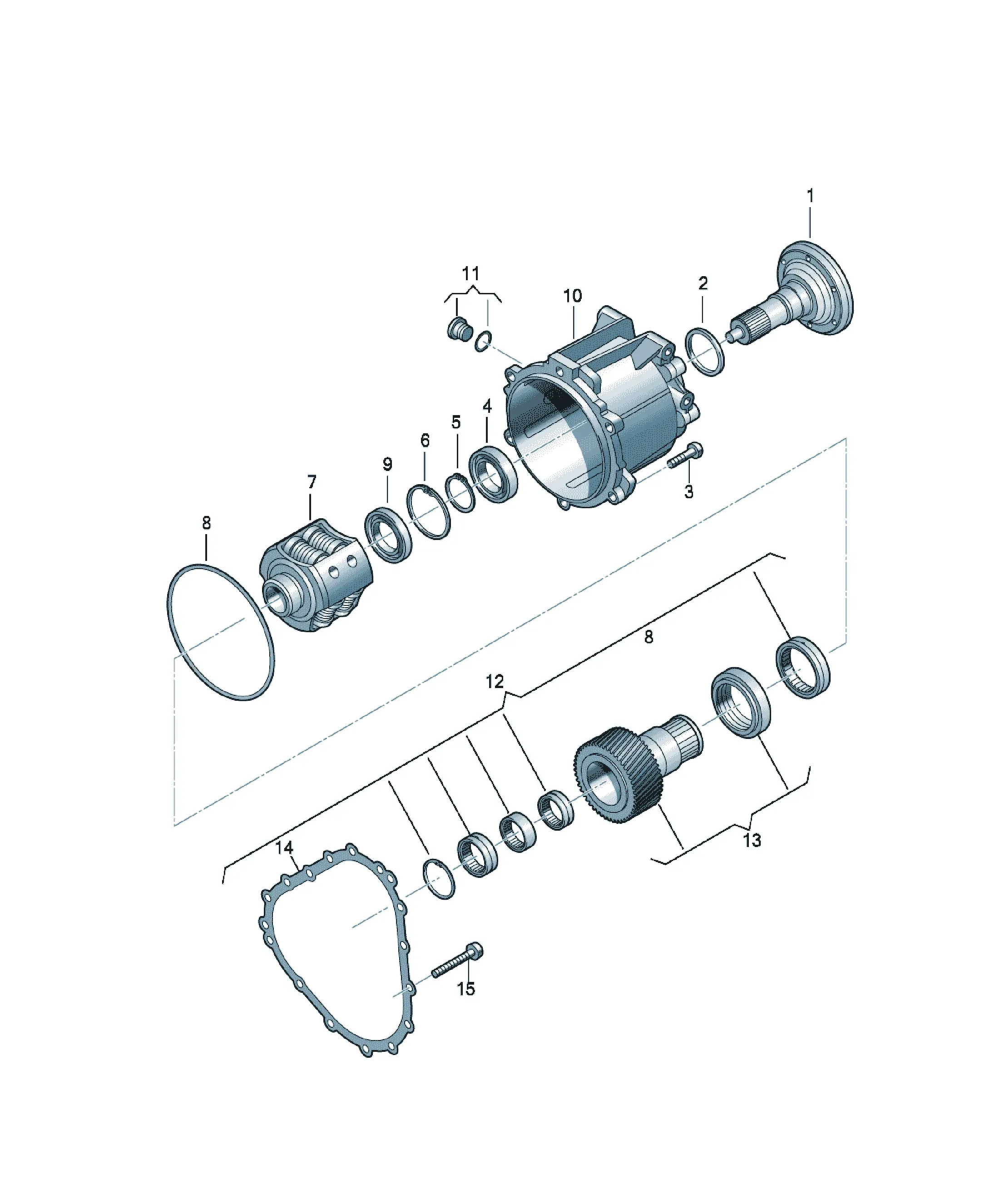 Center differential diagram