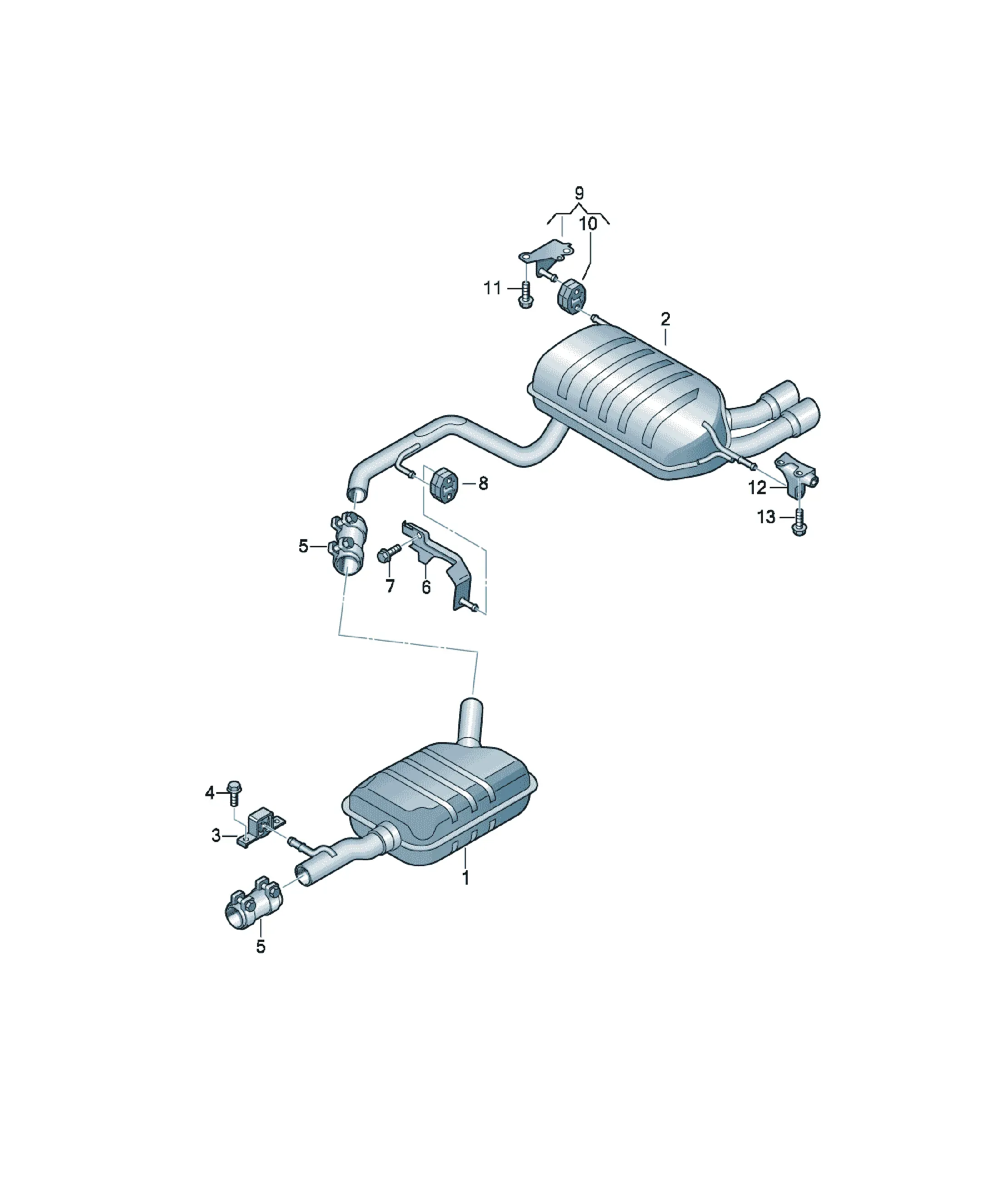 Exhaust system diagram
