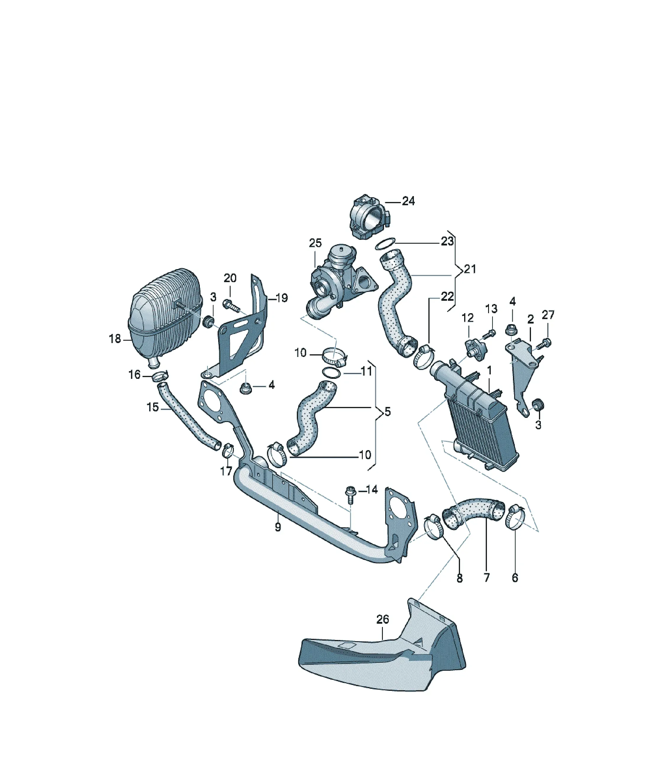 Intercooler diagram