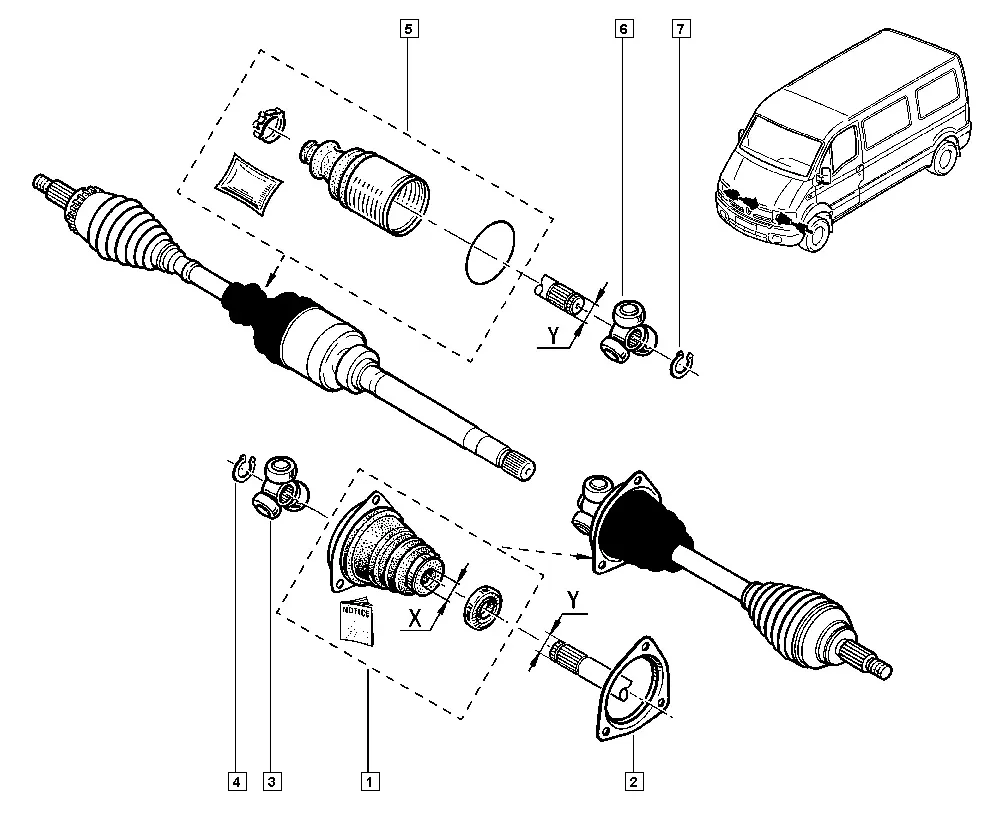 Axle Boots and Tripods diagram