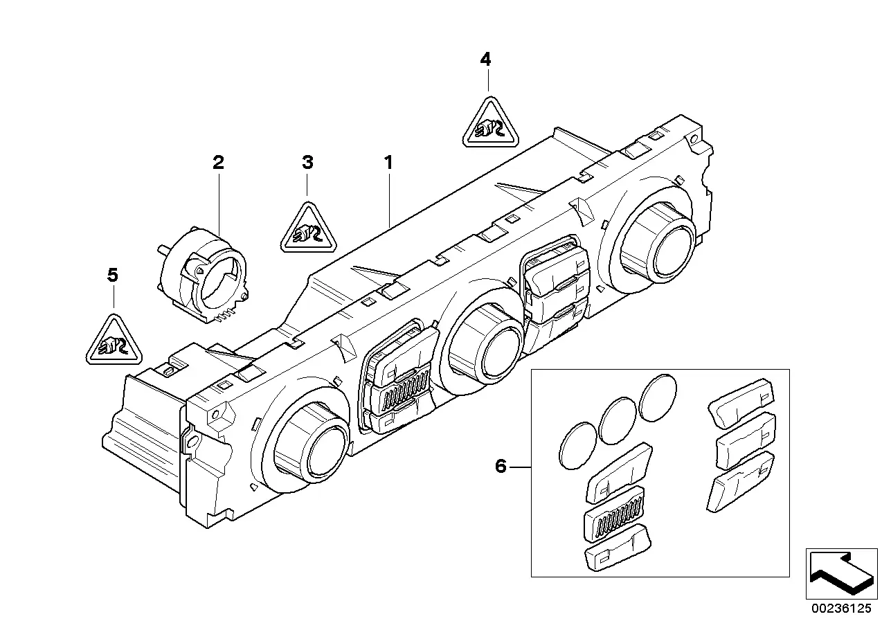 Air conditioning control unit diagram