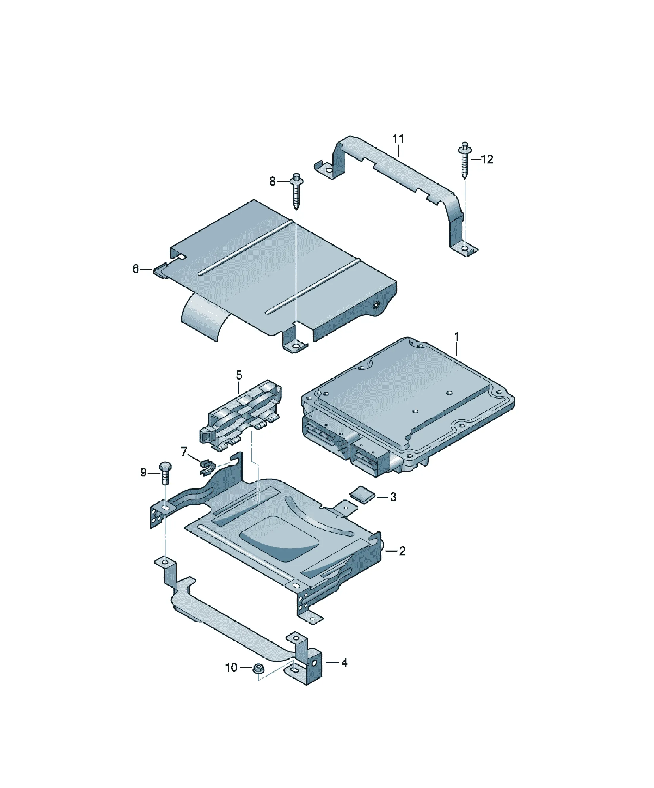 Engine control unit diagram