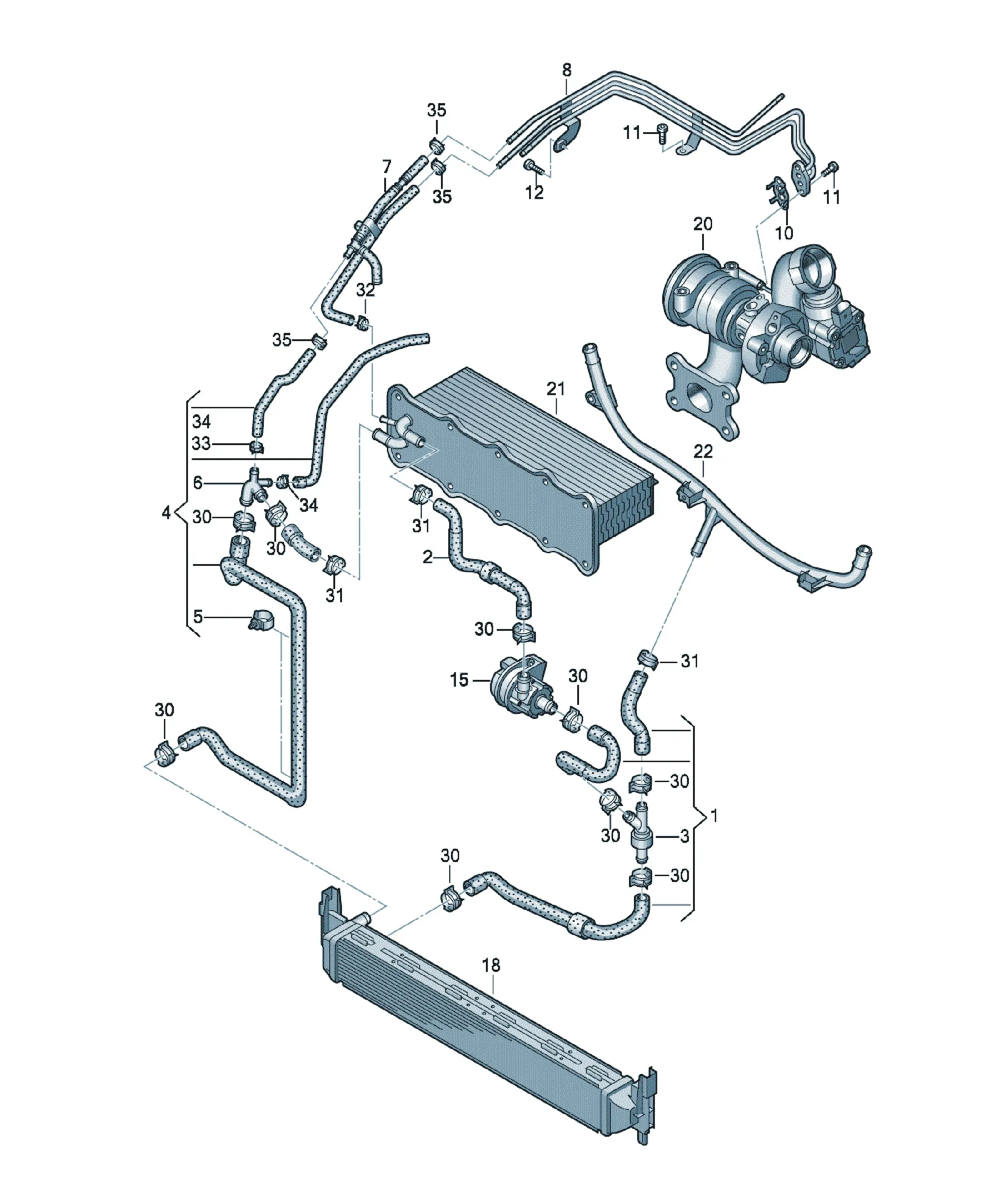 Cooling system diagram
