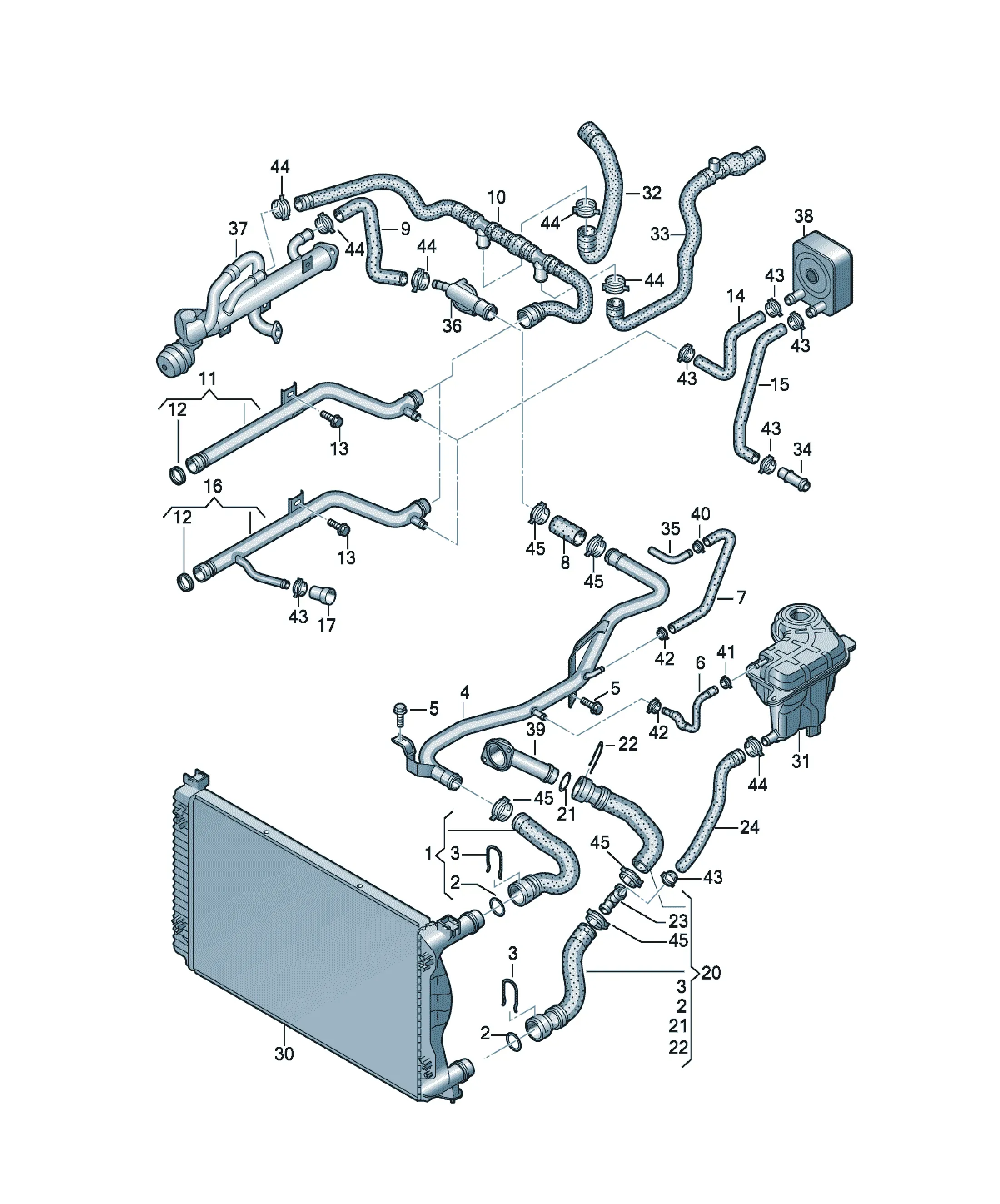 Cooling system diagram