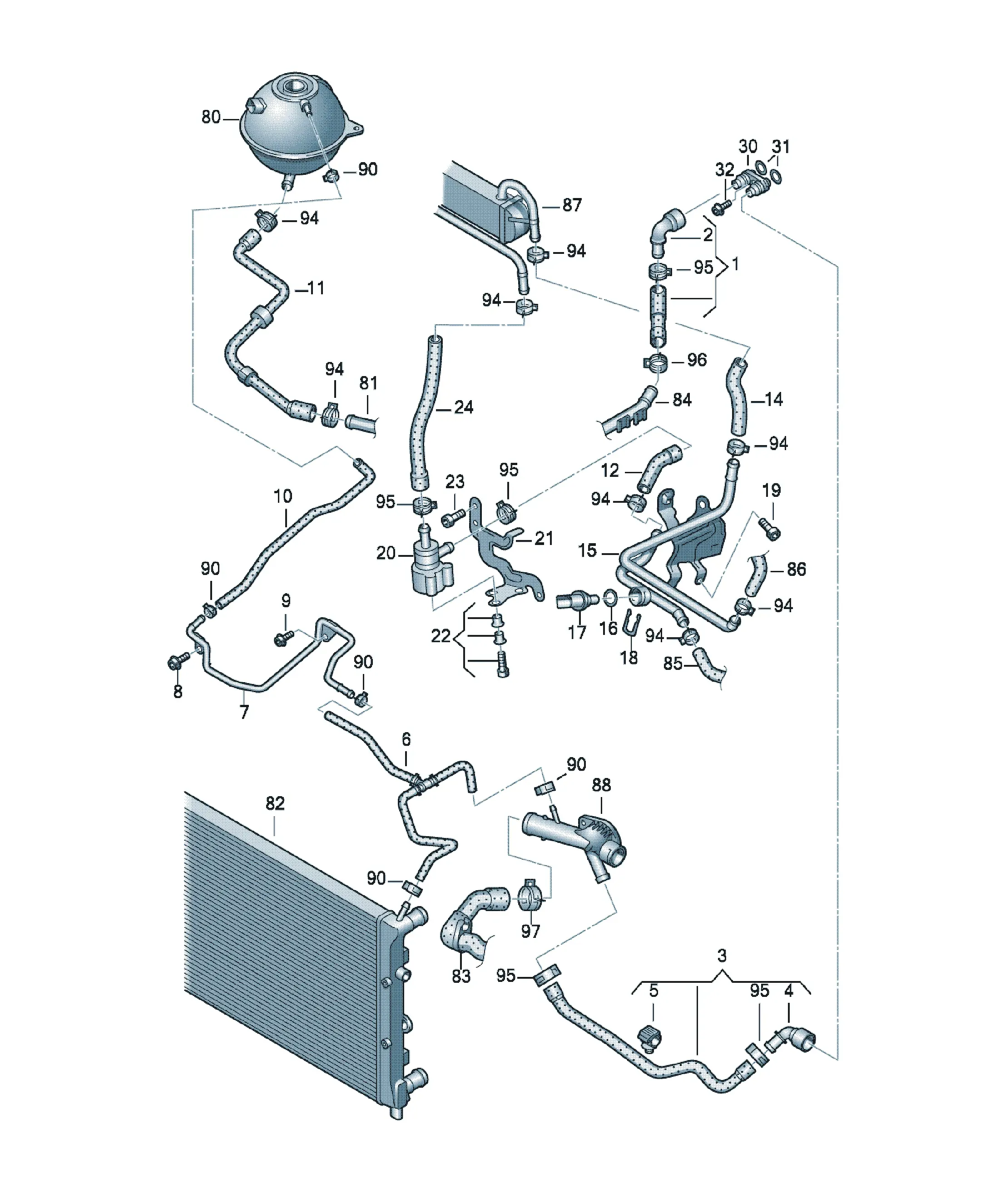 Cooling system diagram