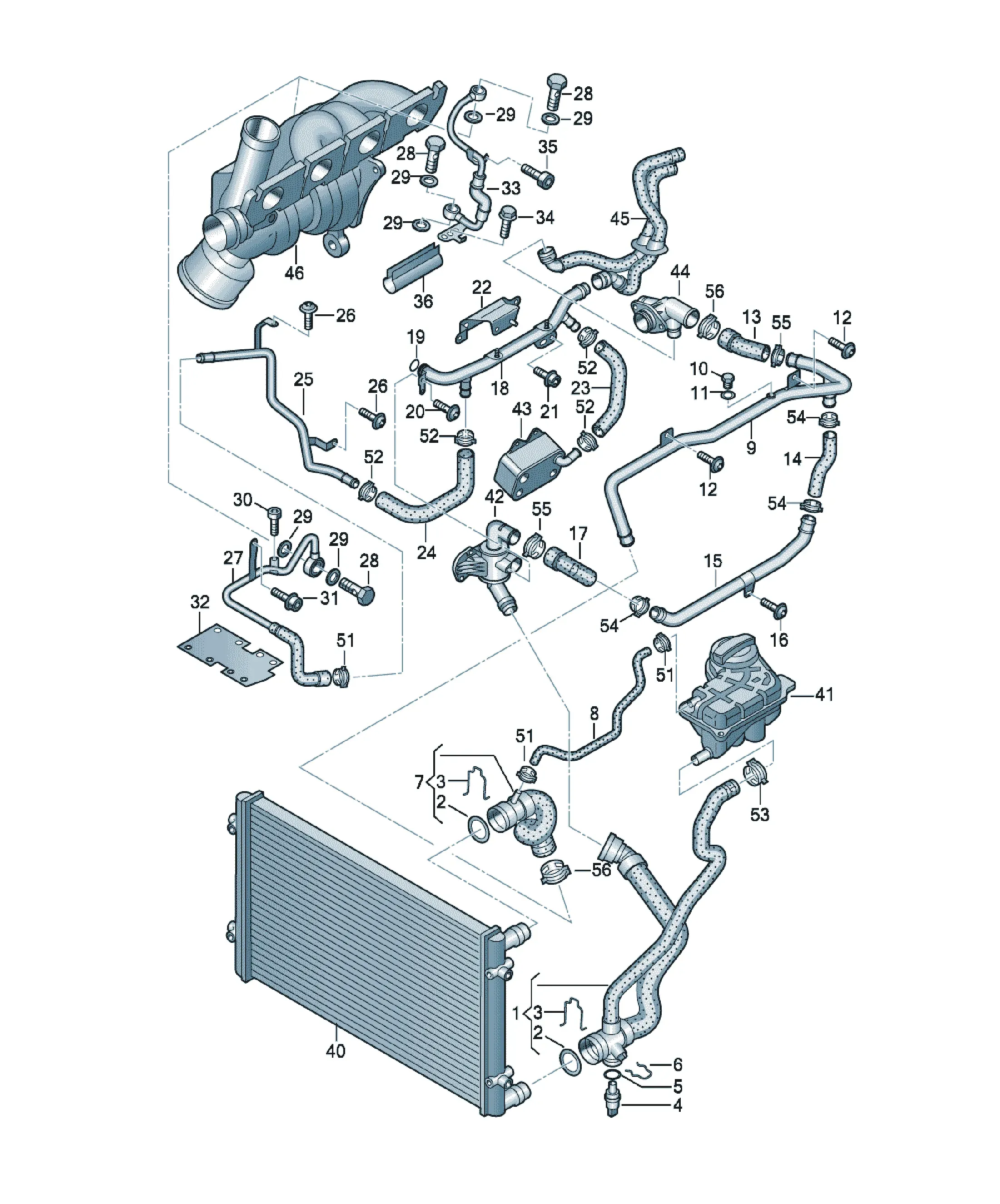 Cooling system diagram