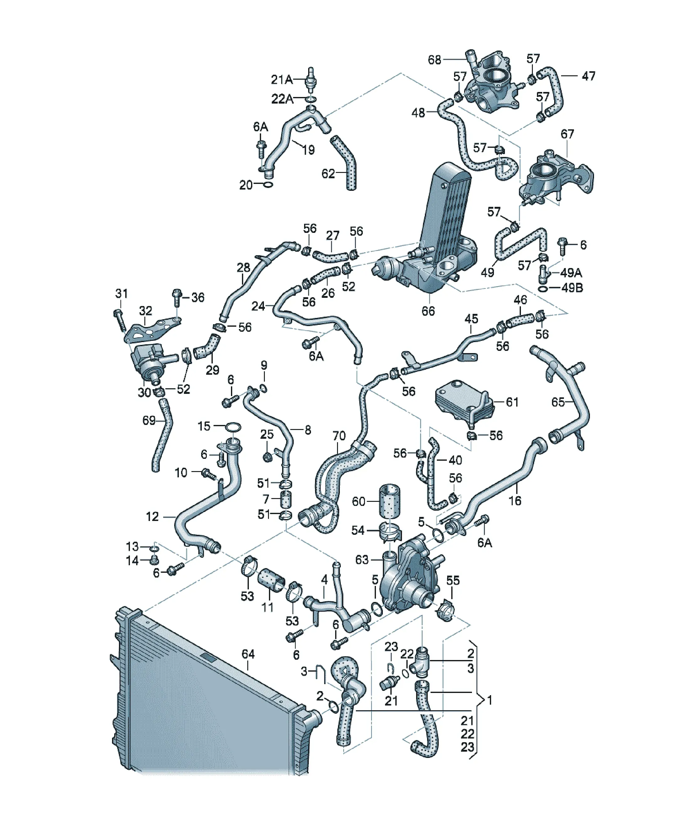 Cooling system diagram