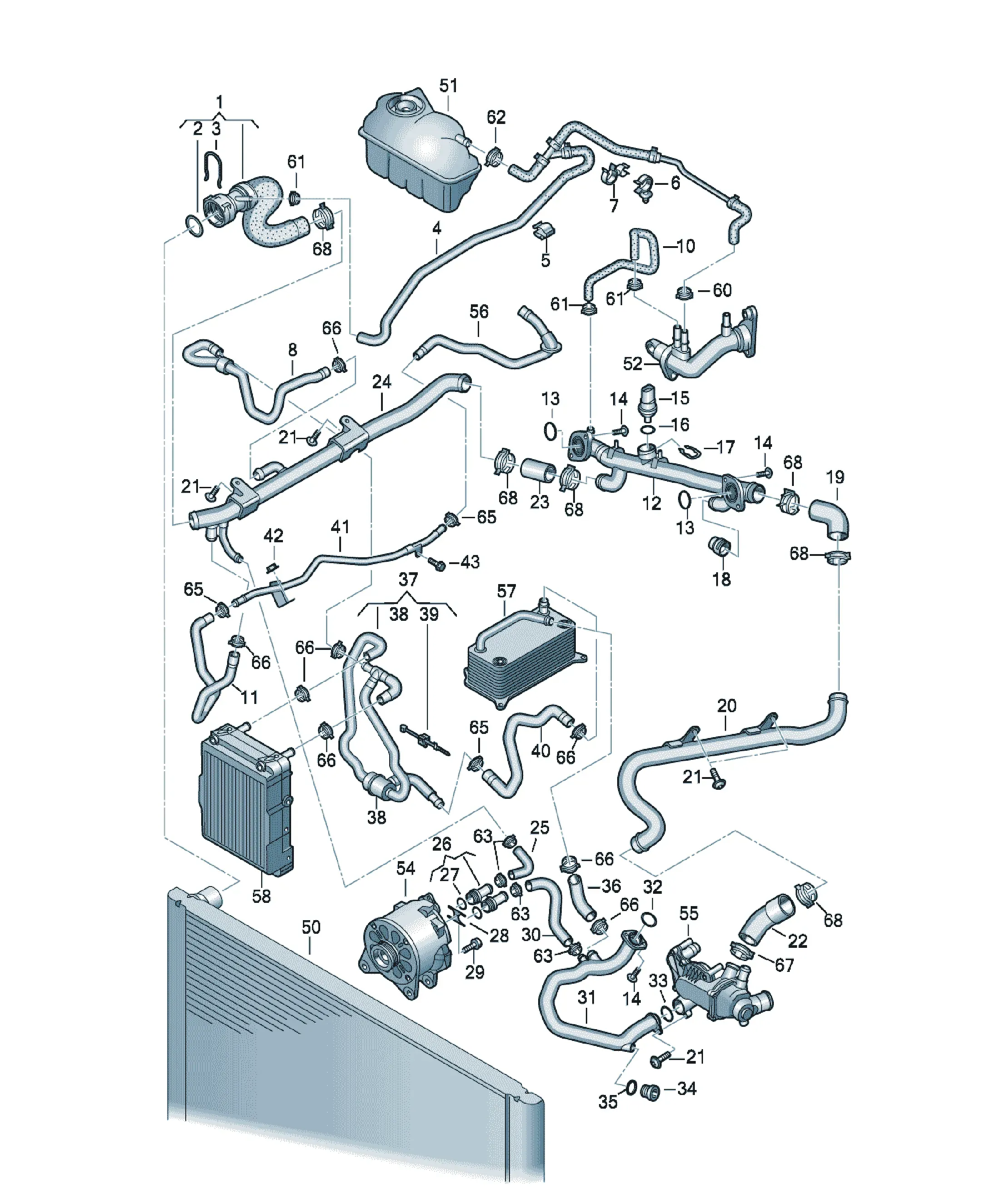Cooling system diagram