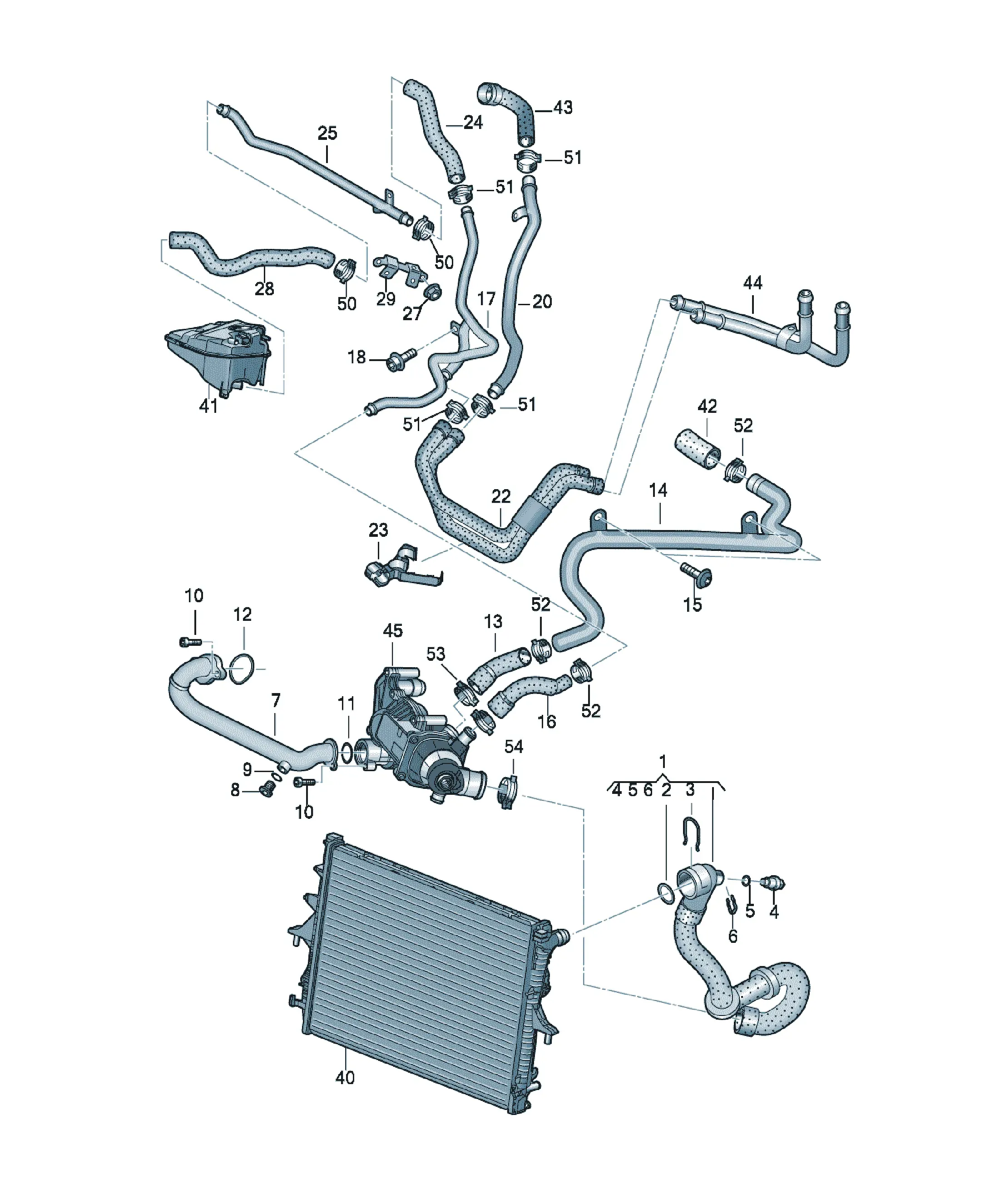 Cooling system diagram