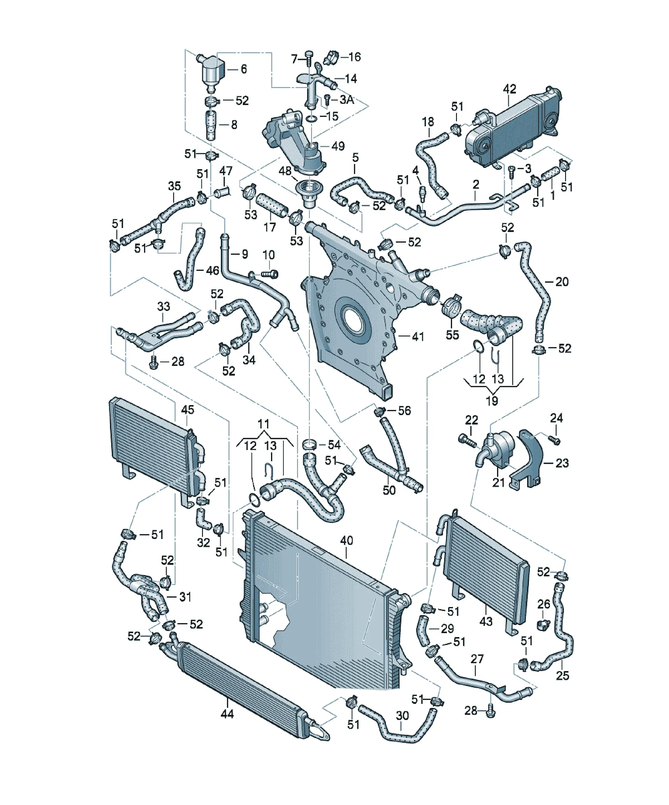 Cooling system diagram
