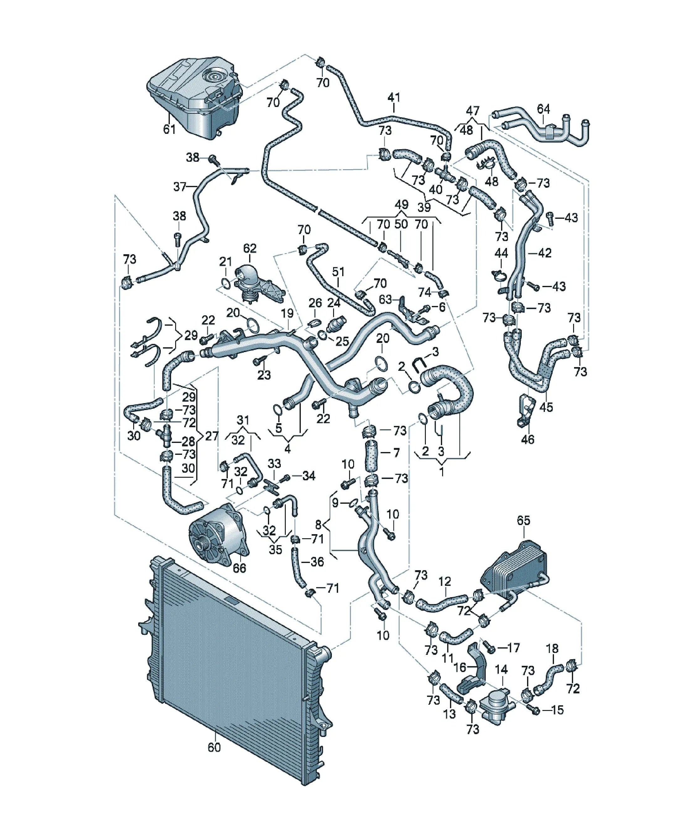 Cooling system diagram