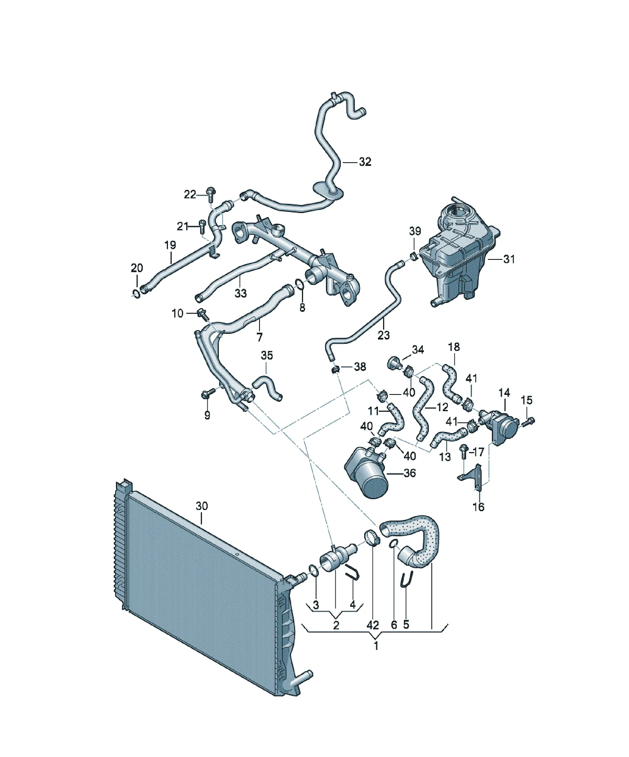 Cooling system diagram