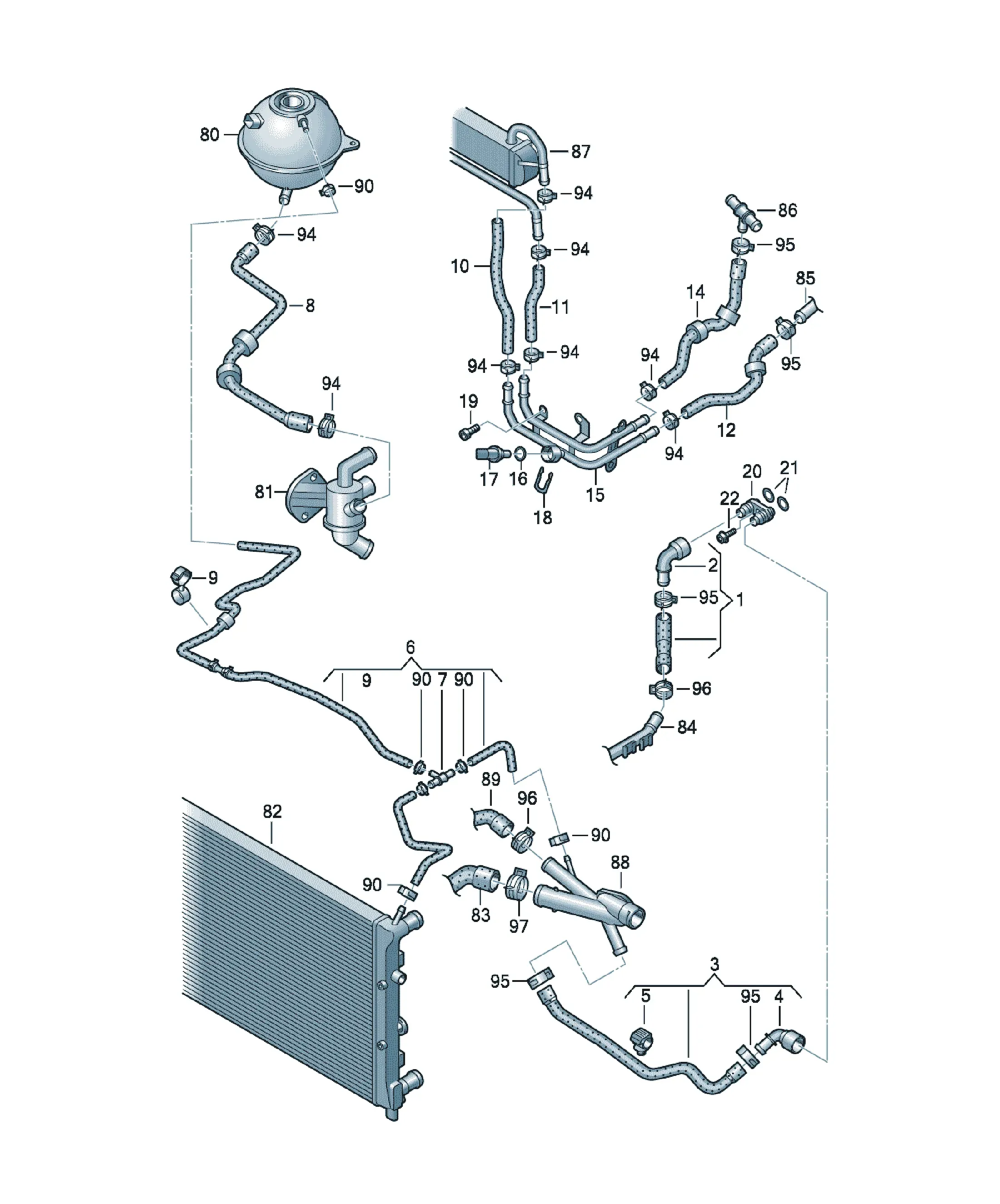 Cooling system diagram