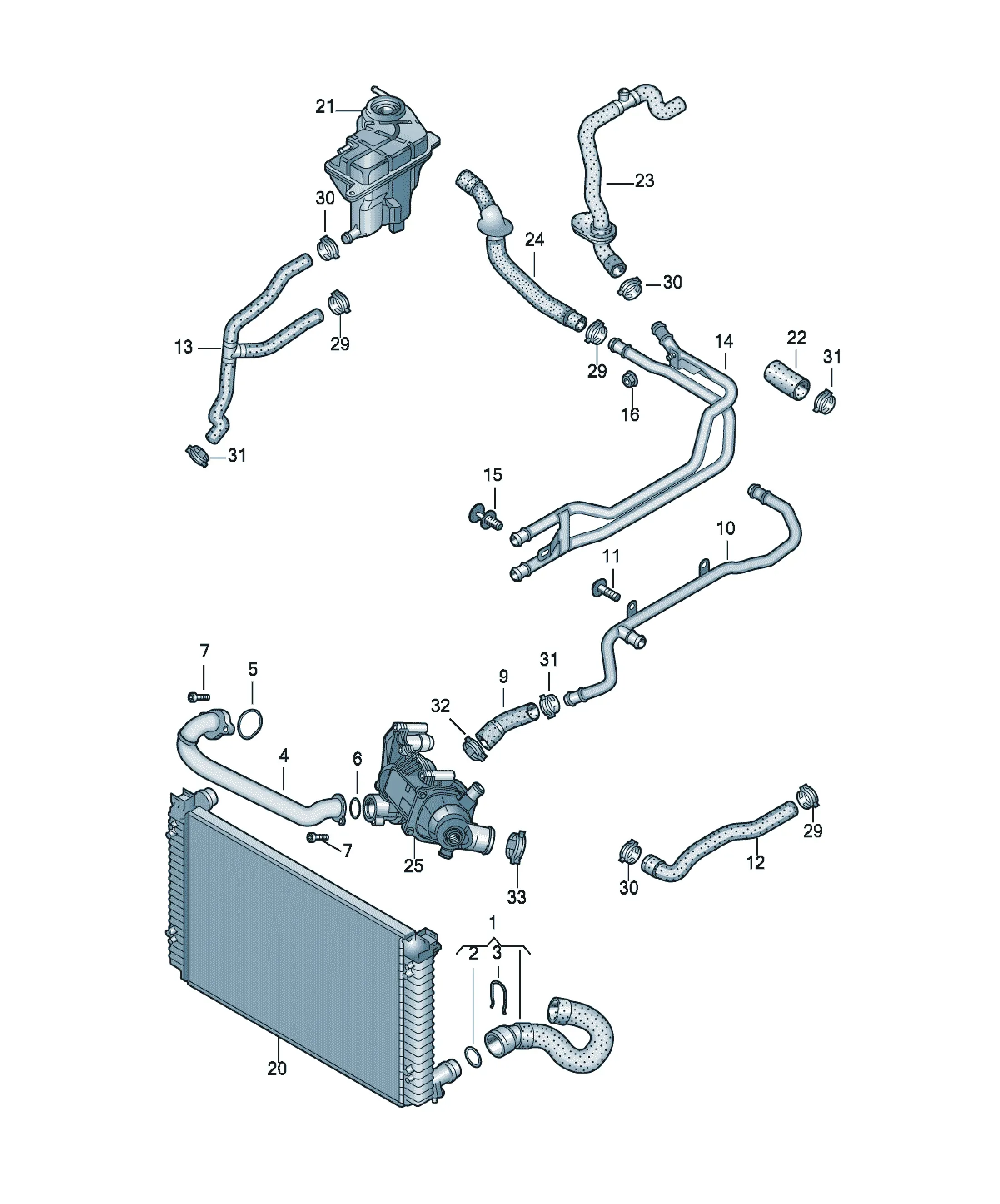 Cooling system diagram