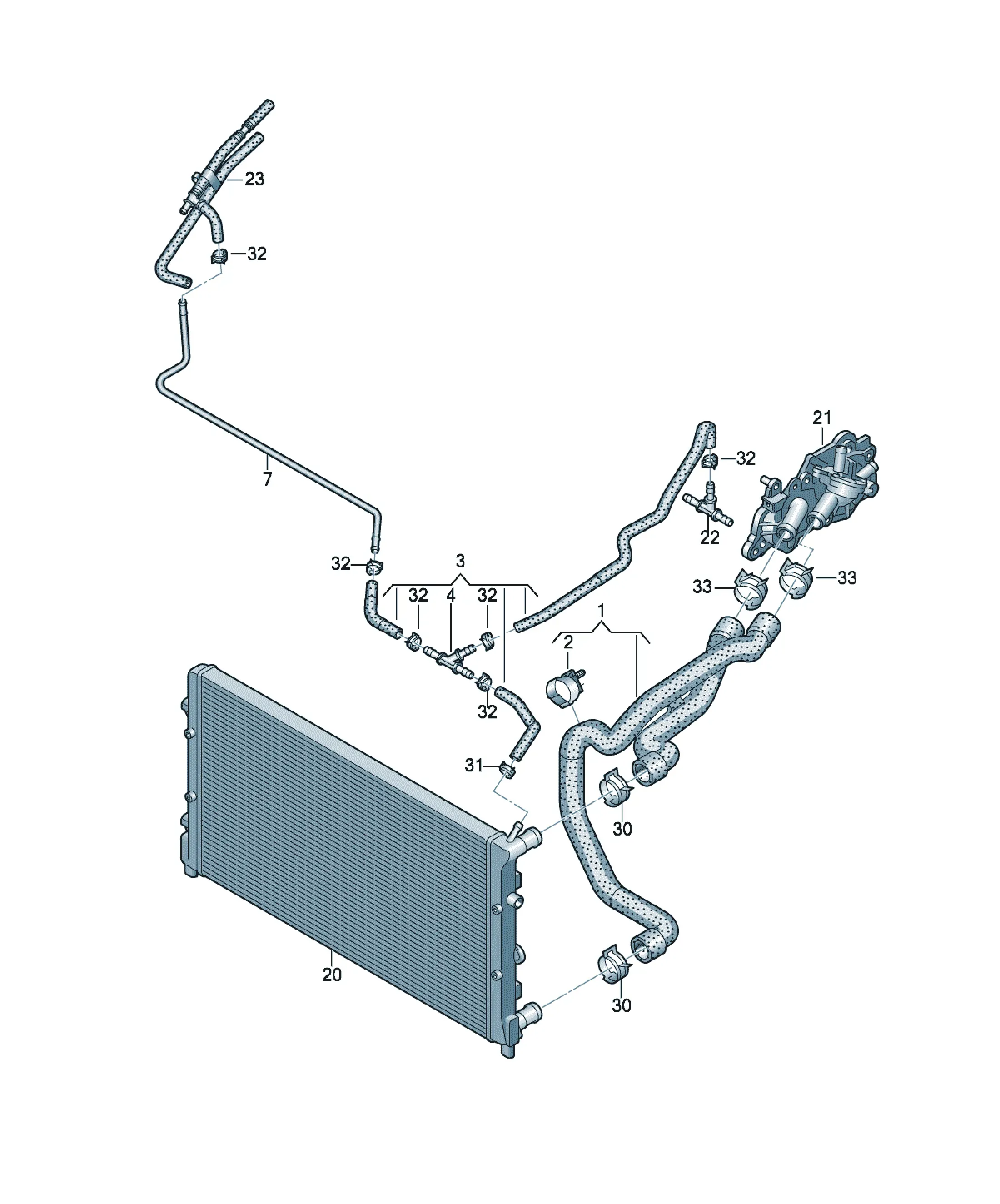 Cooling system diagram