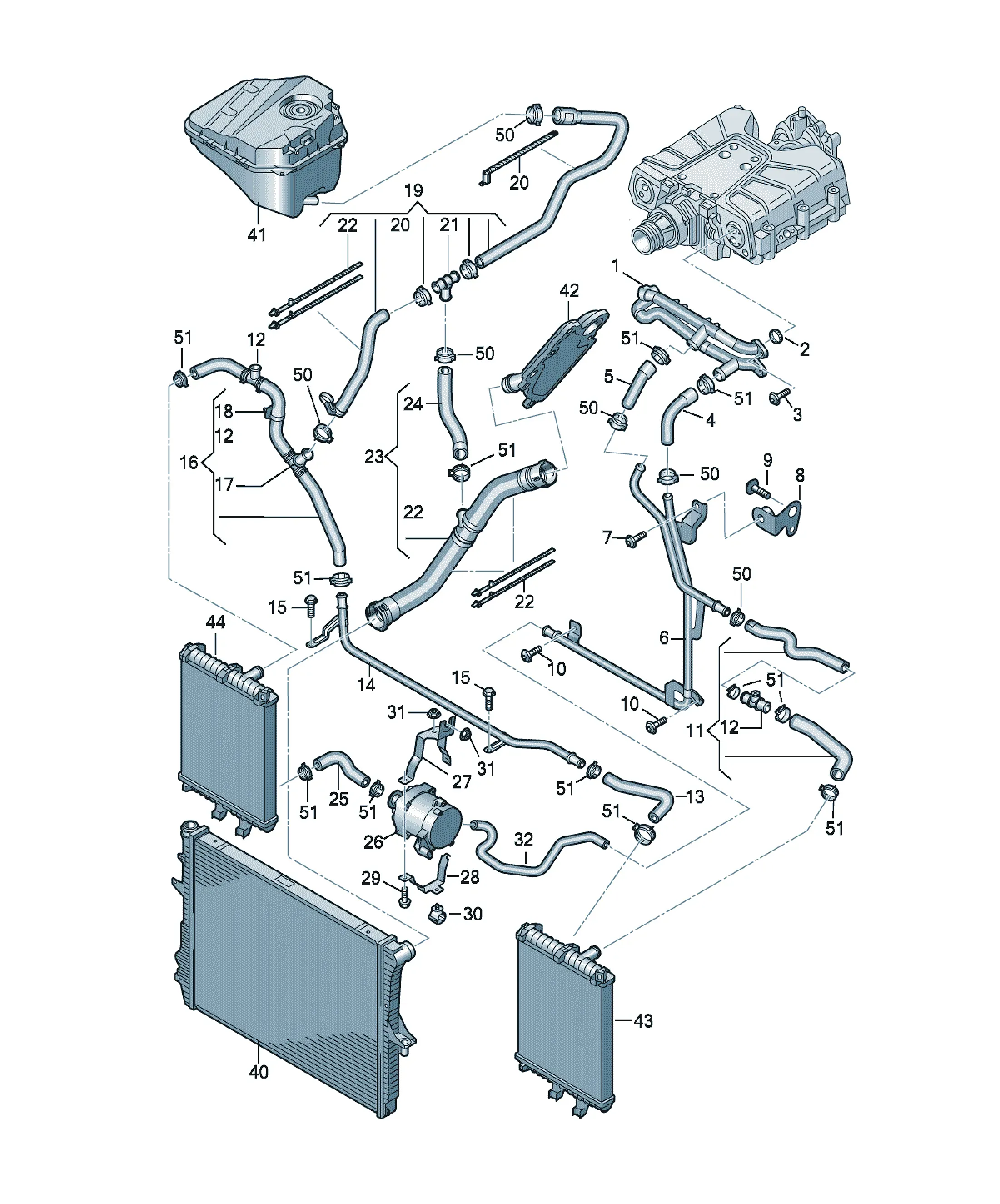 Cooling system diagram