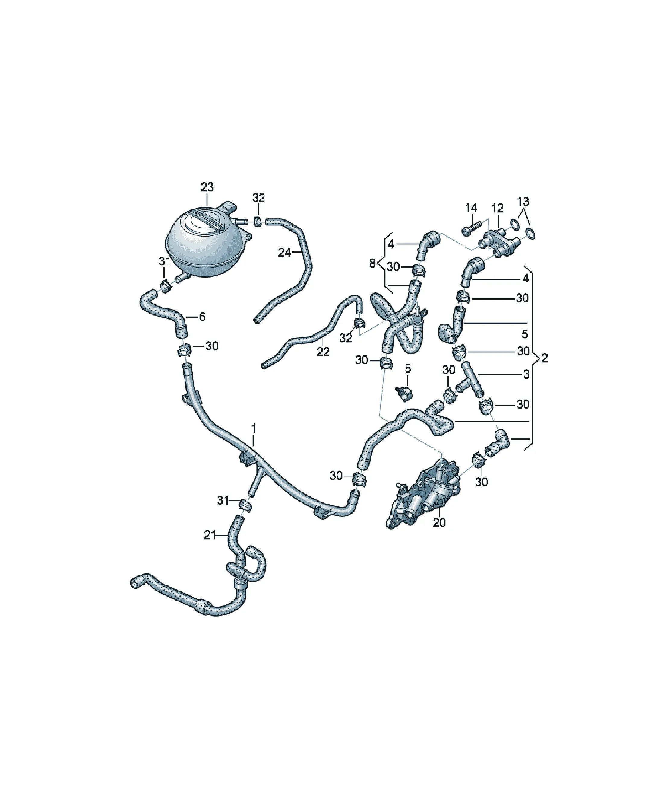 Cooling system diagram