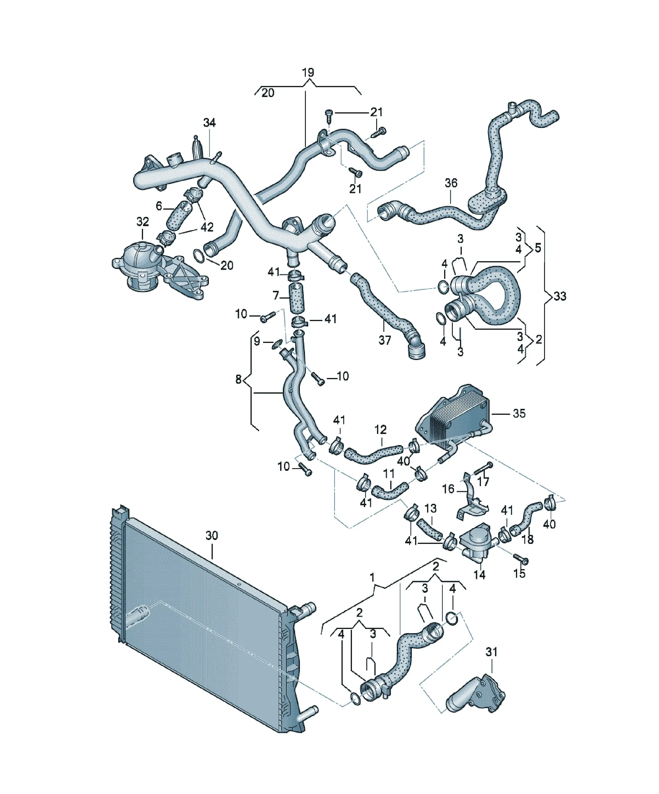 Cooling system diagram