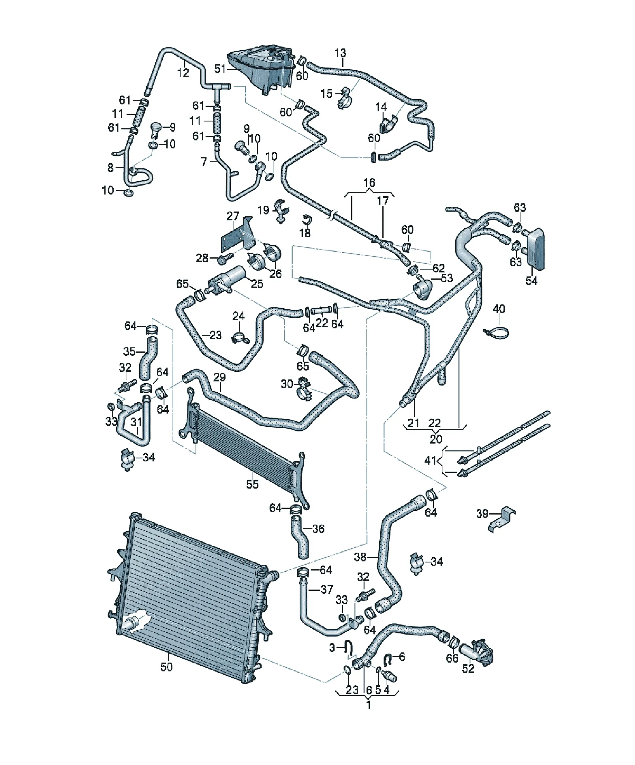 Cooling system diagram