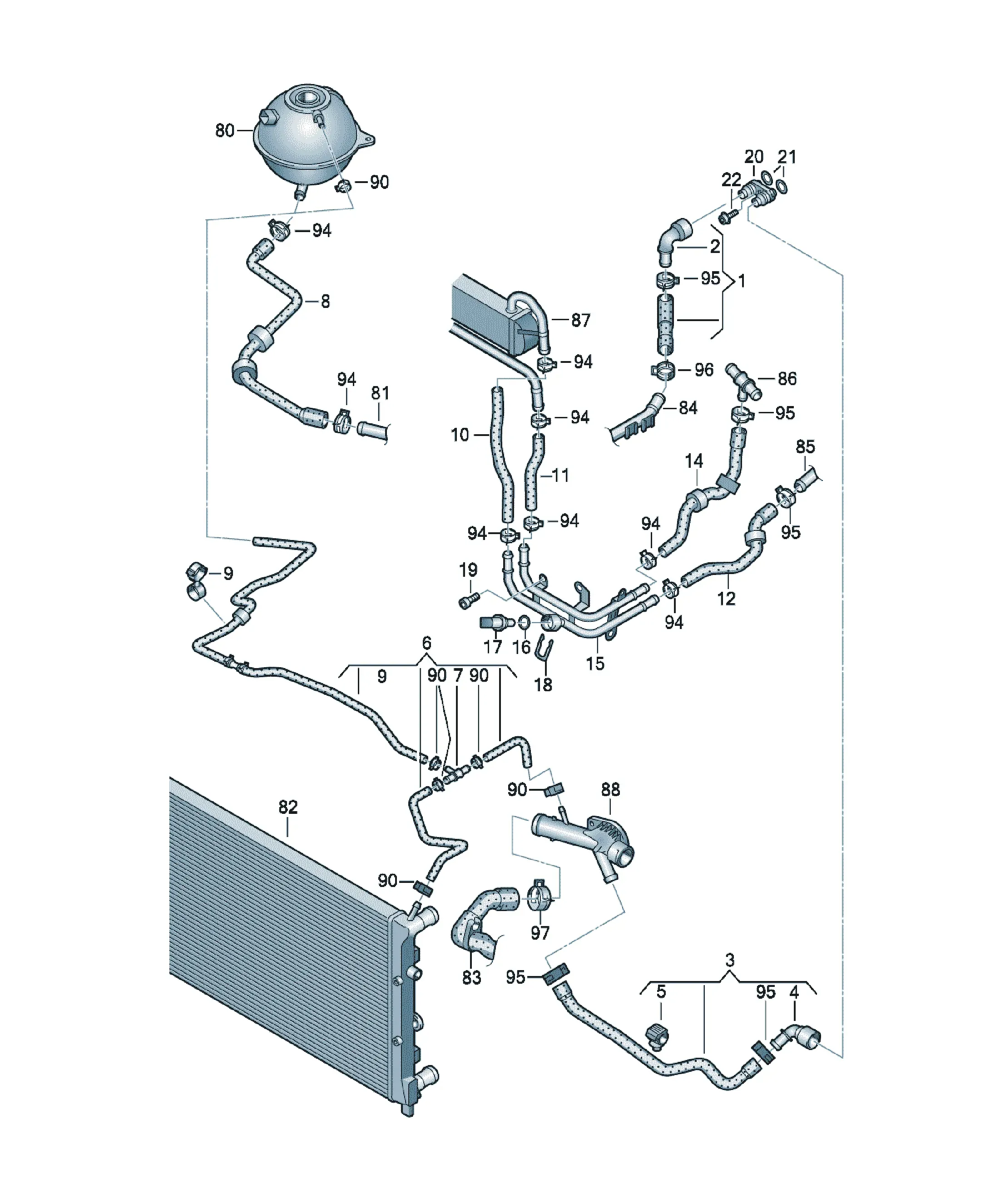 Cooling system diagram