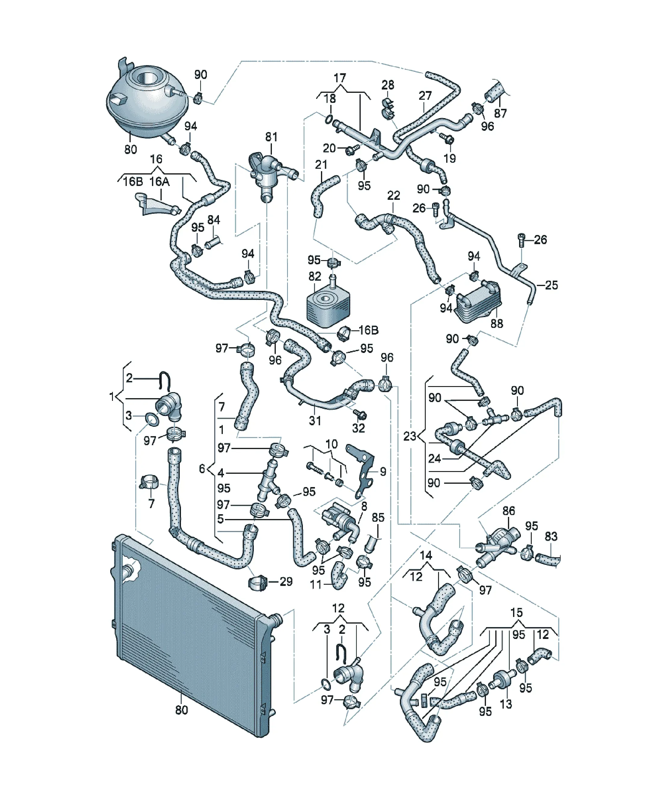 Cooling system diagram