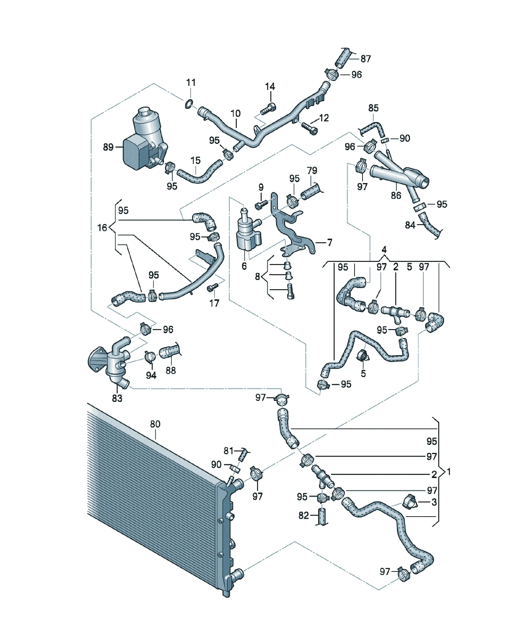 Cooling system diagram