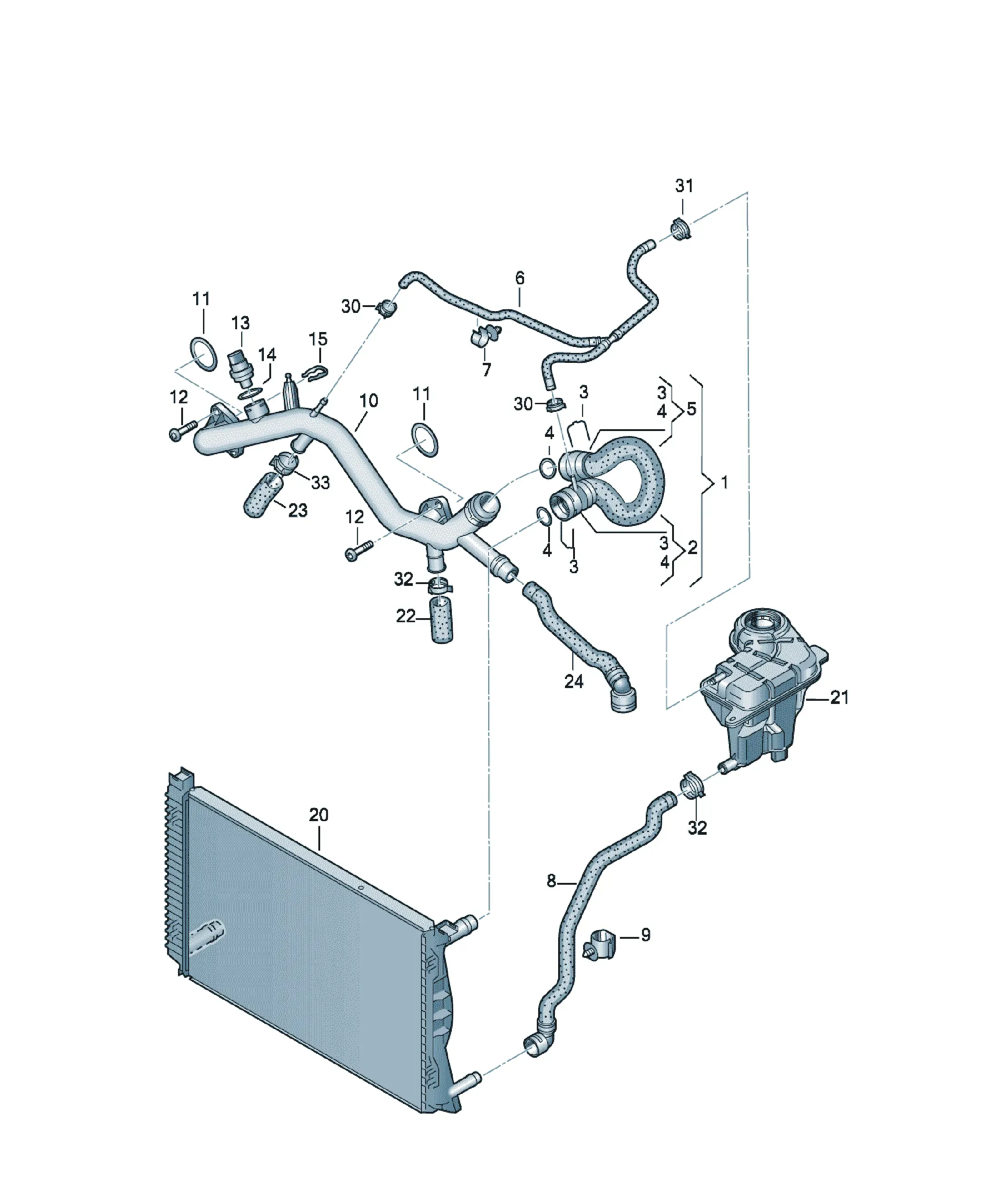 Cooling system diagram