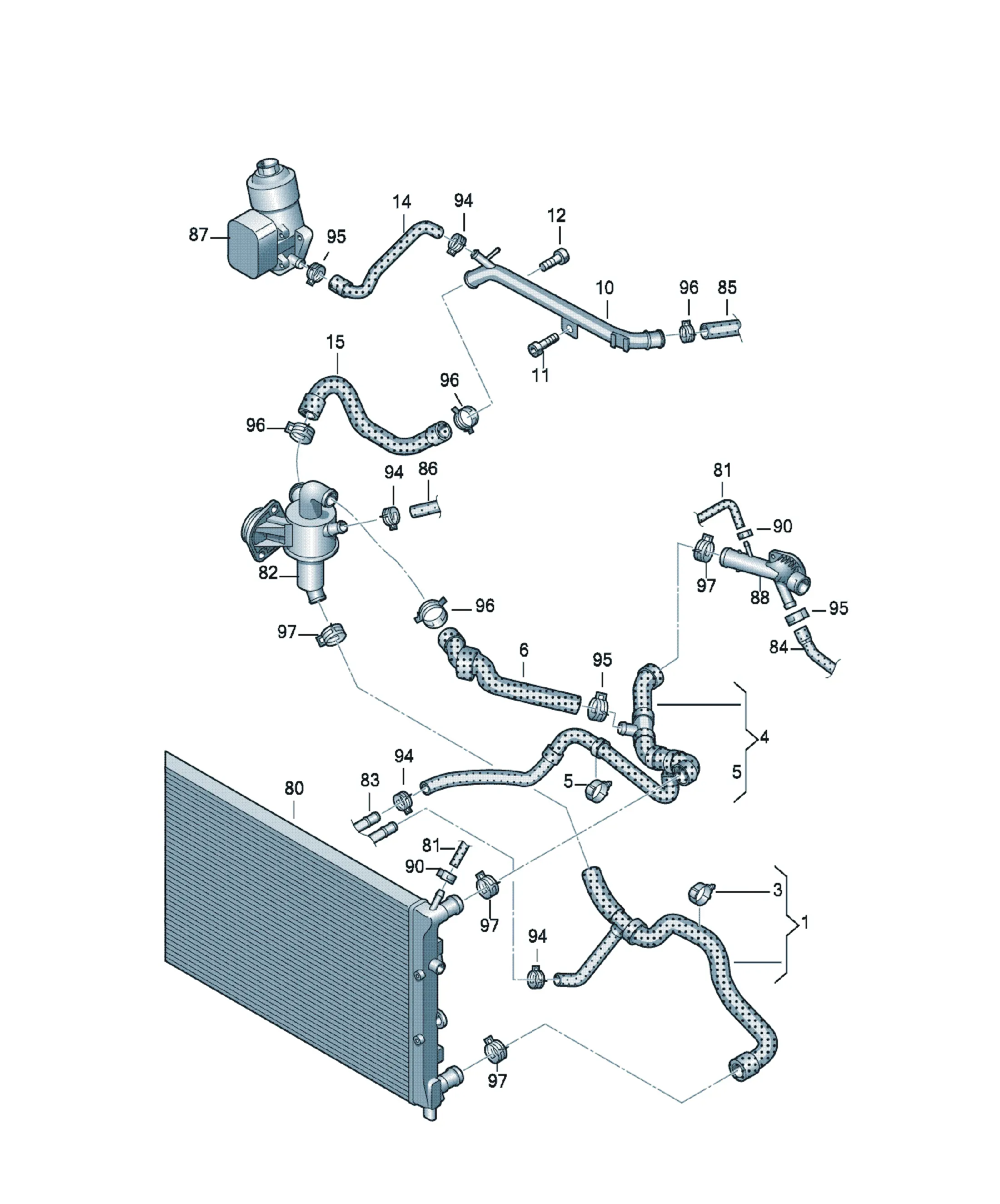 Cooling system diagram