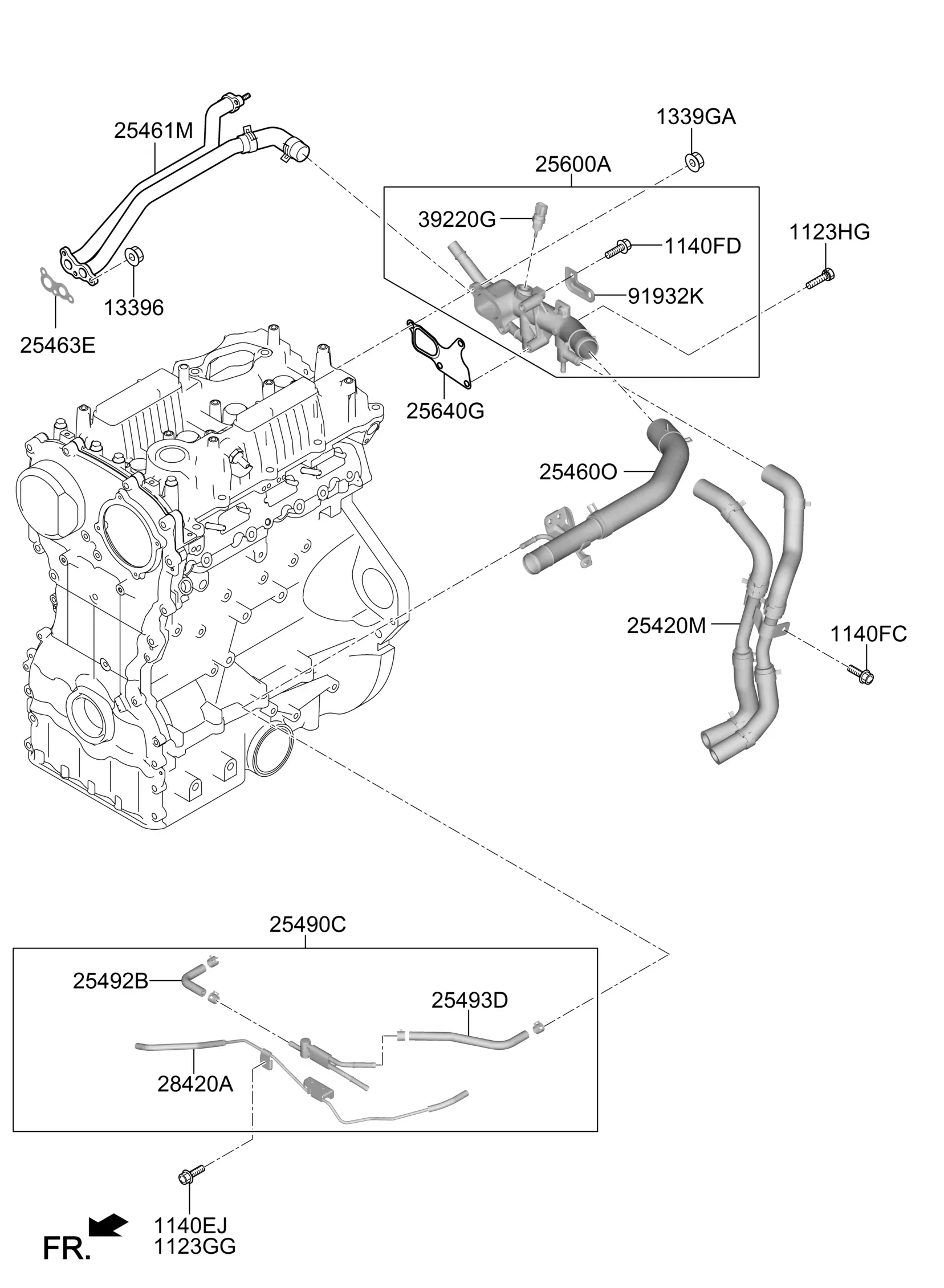 Cooling system diagram