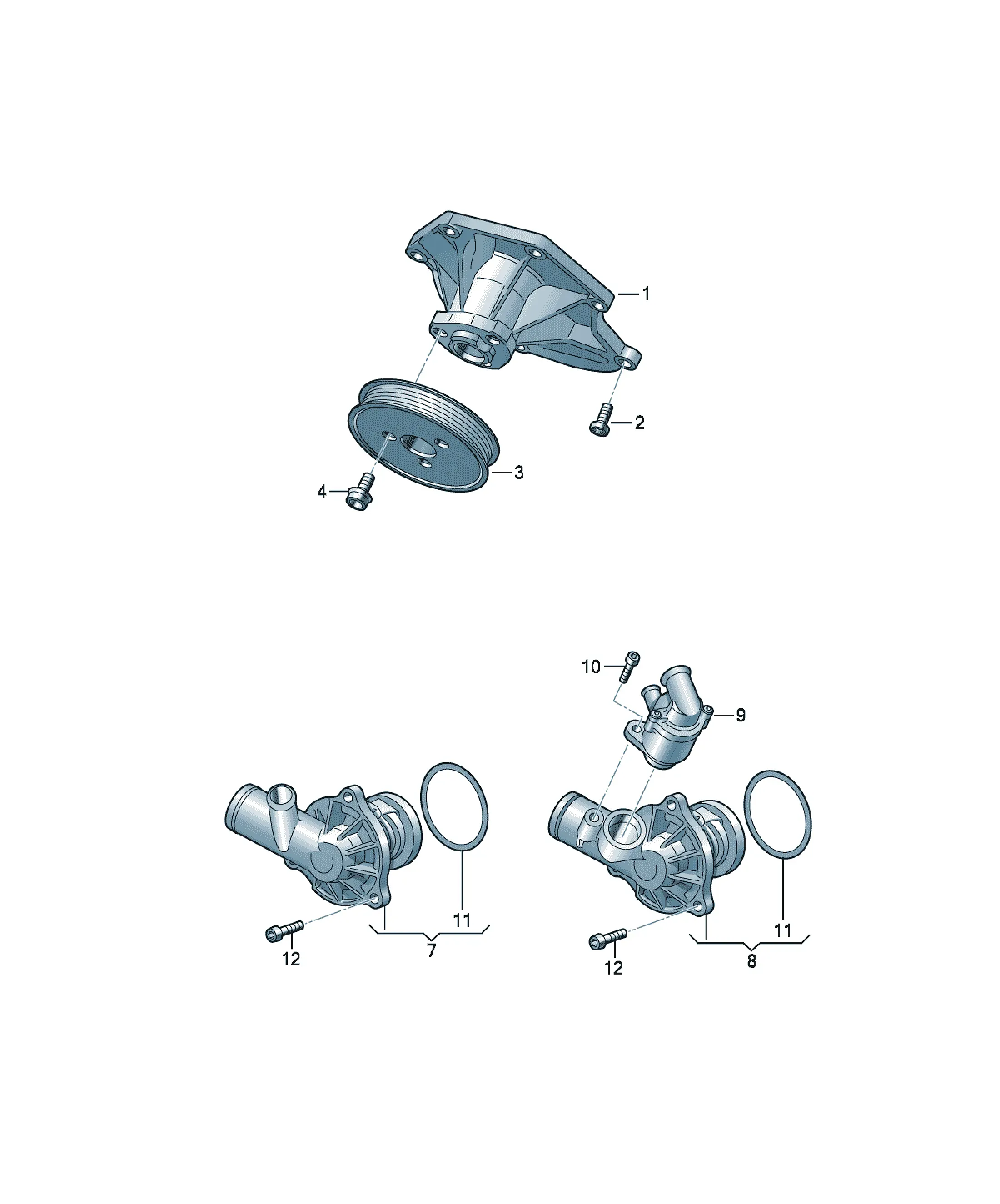 Water pump diagram