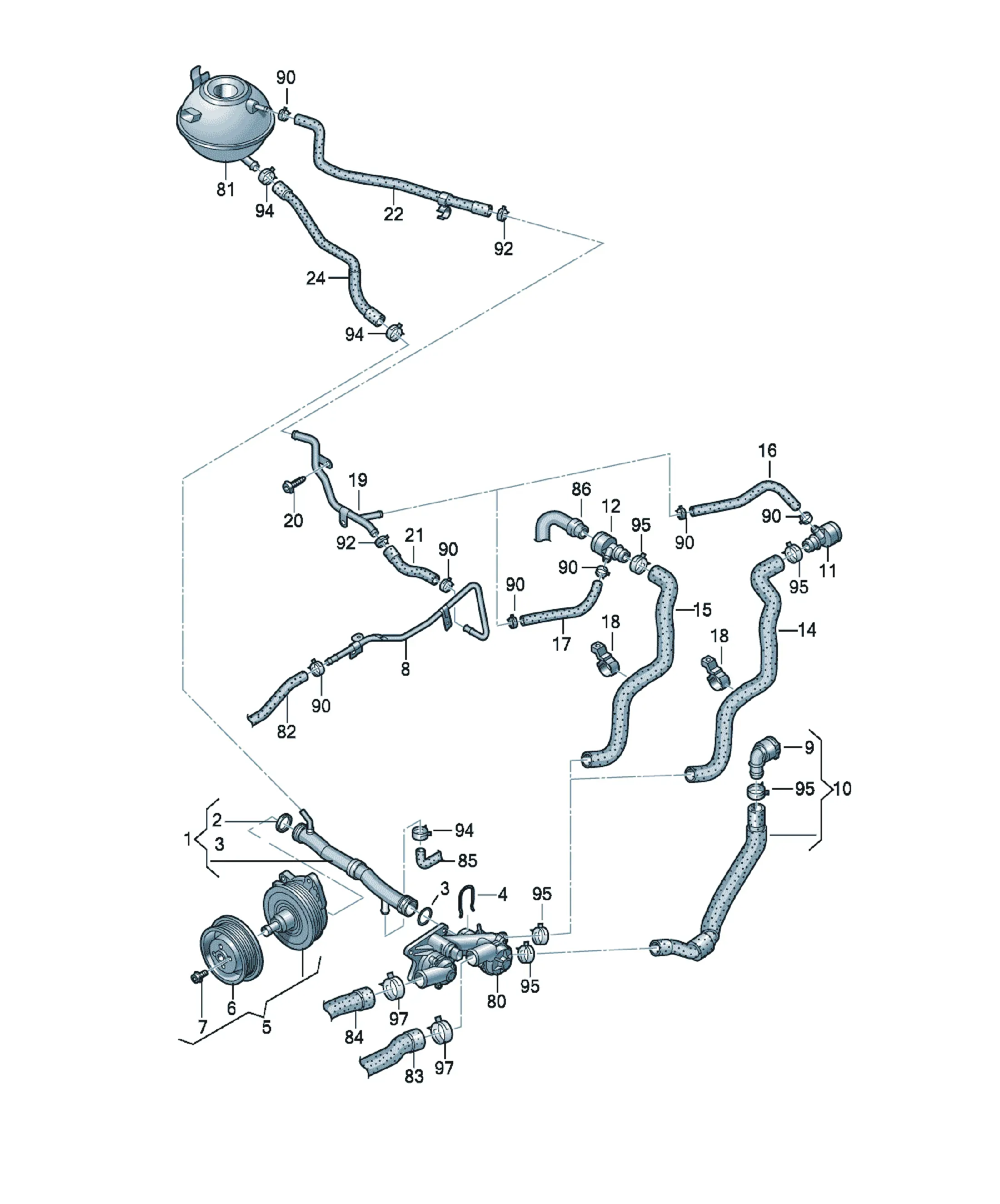Cooling system diagram