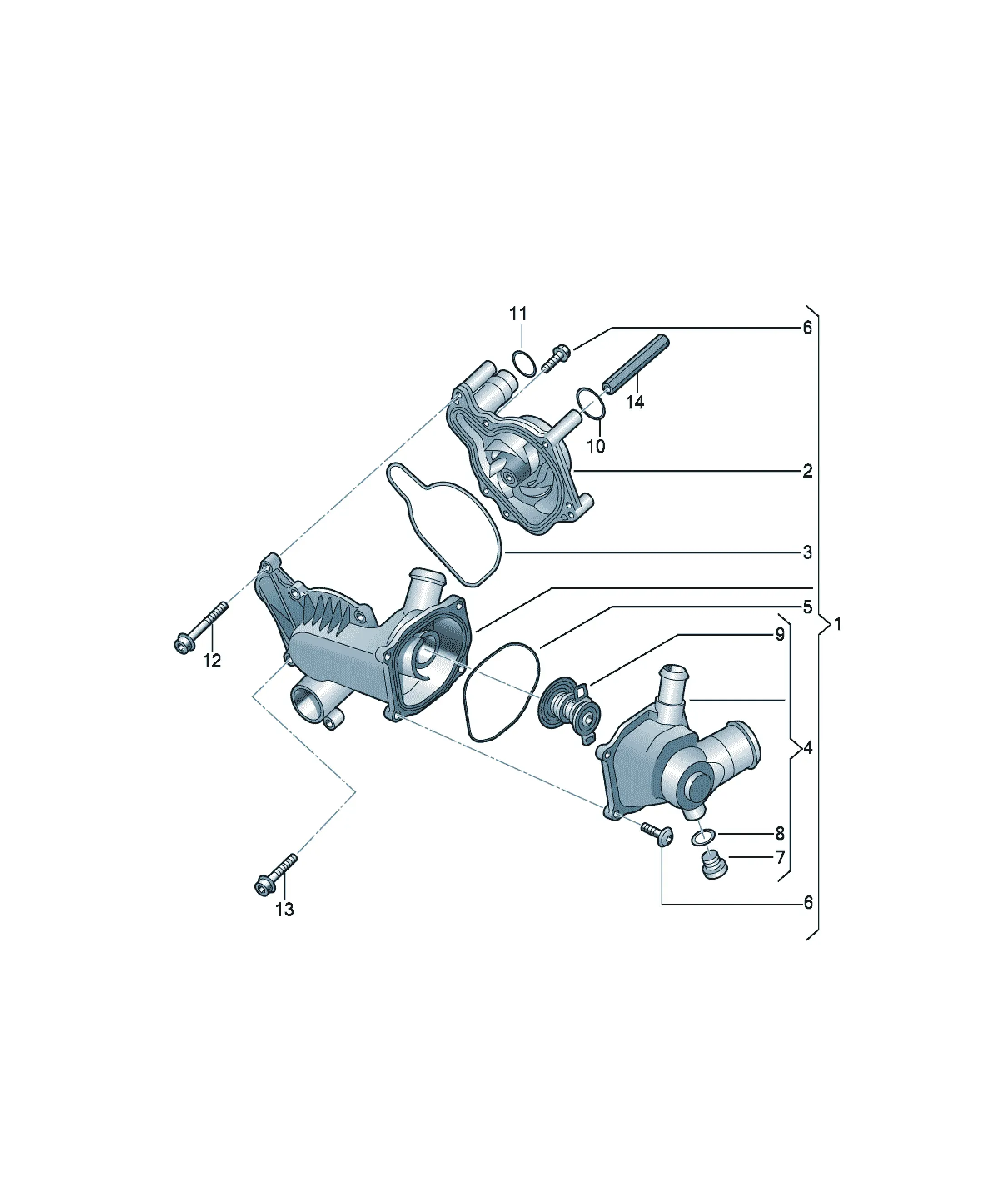 Cooling system diagram