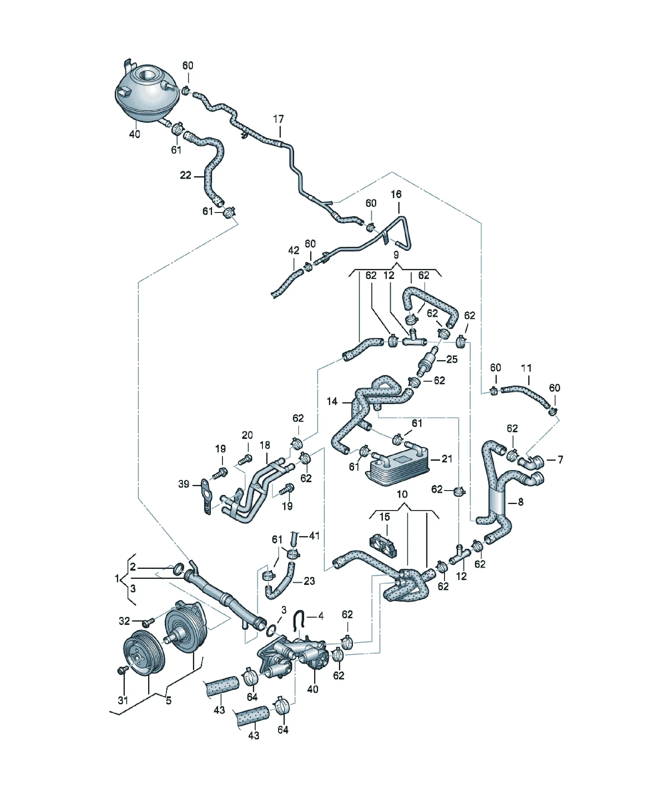 Cooling system diagram