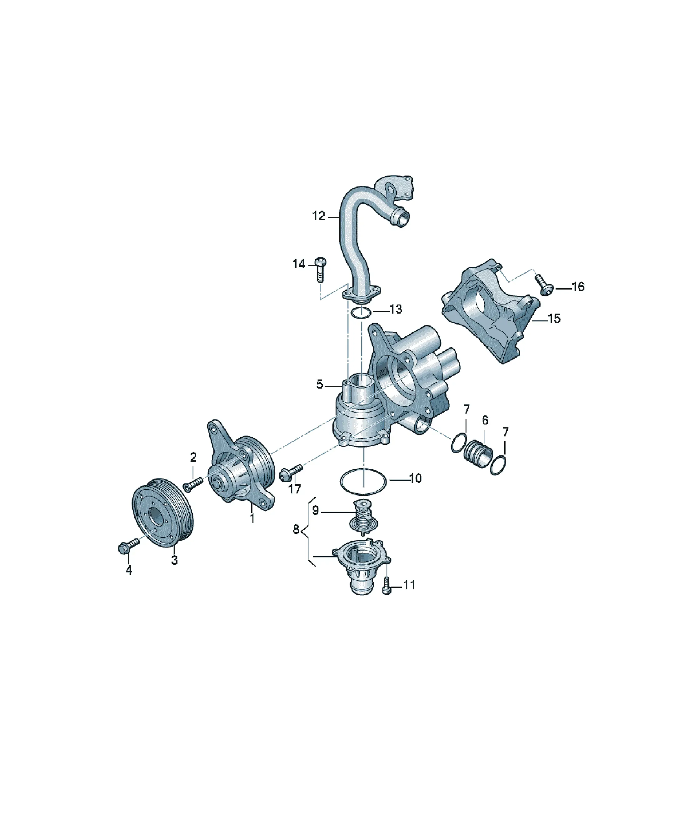 Cooling system diagram