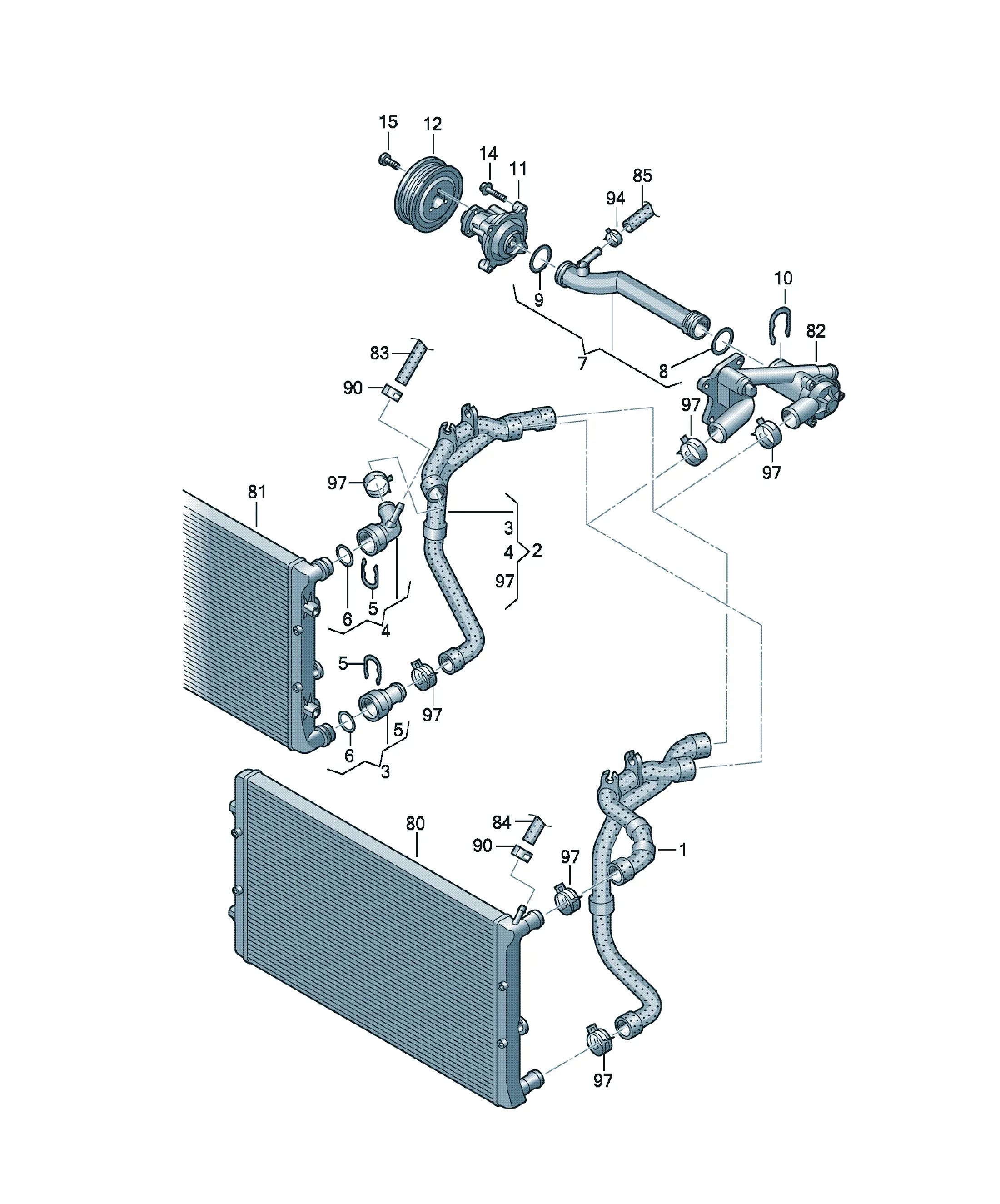 Cooling system diagram
