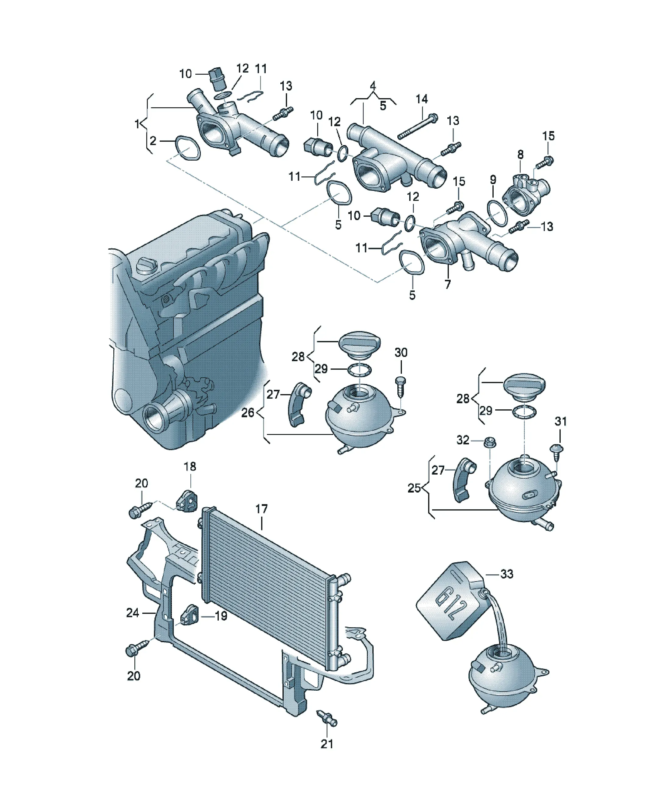 Cooling system diagram