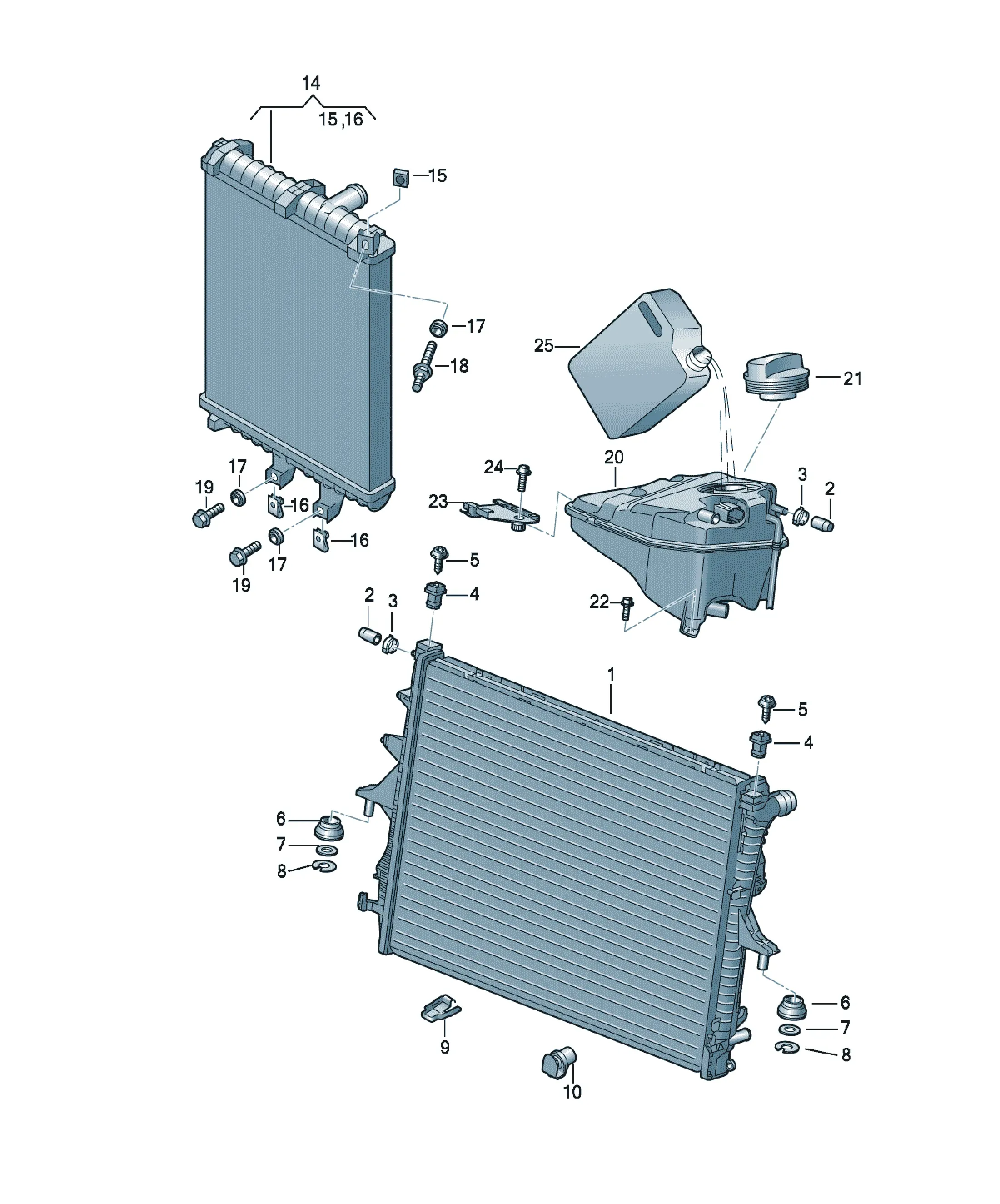 Cooling system diagram