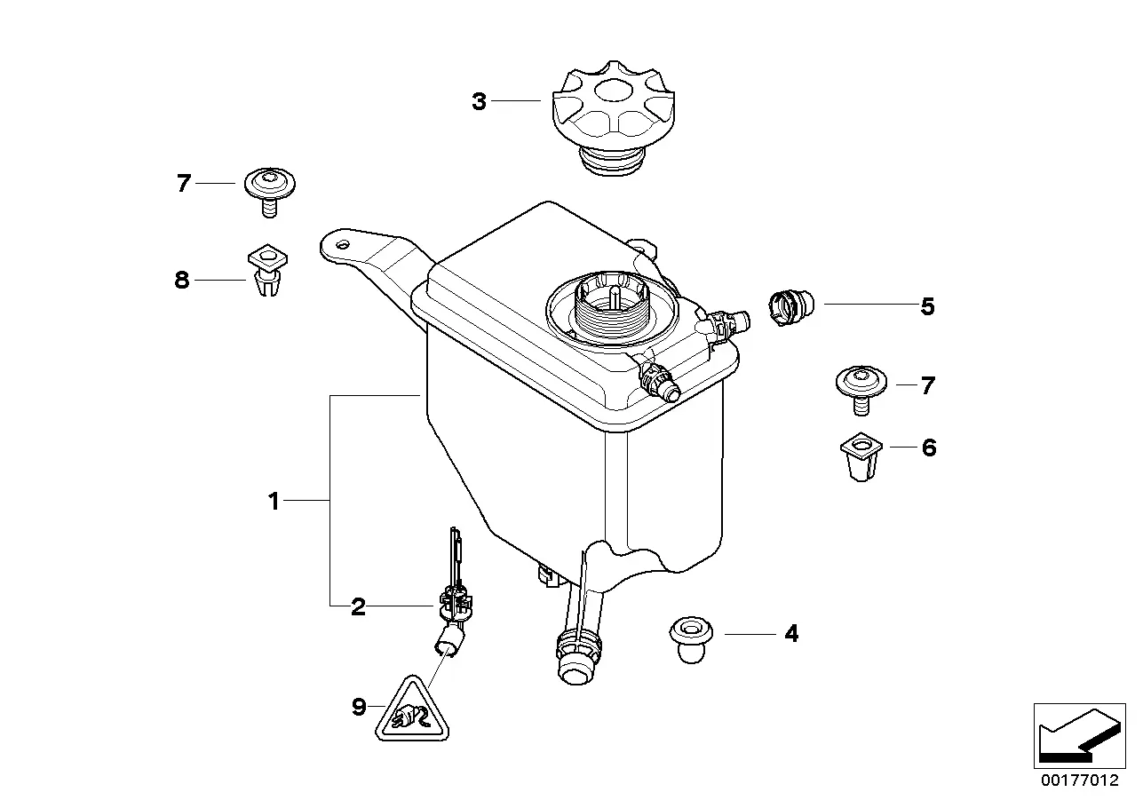 Expansion tank diagram