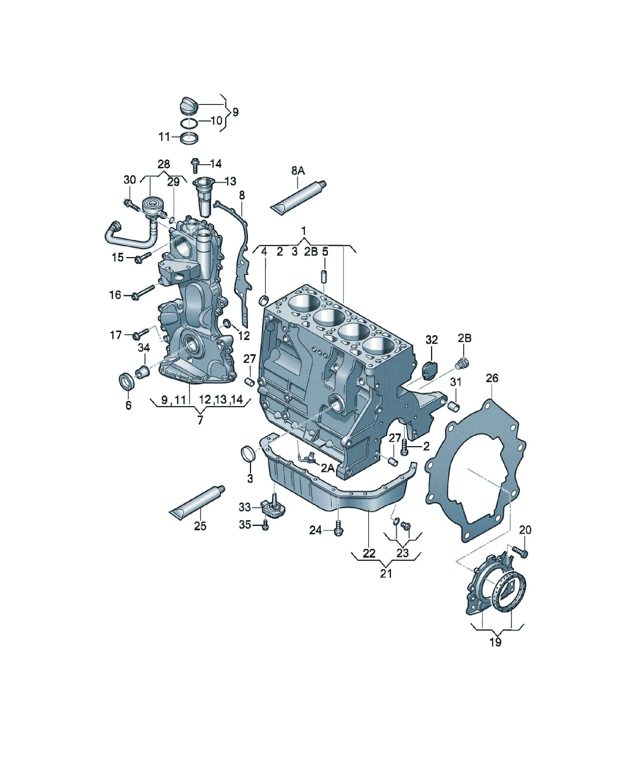 Cylinder block diagram