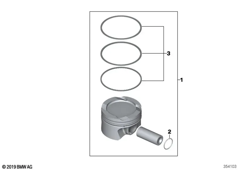 Piston group diagram