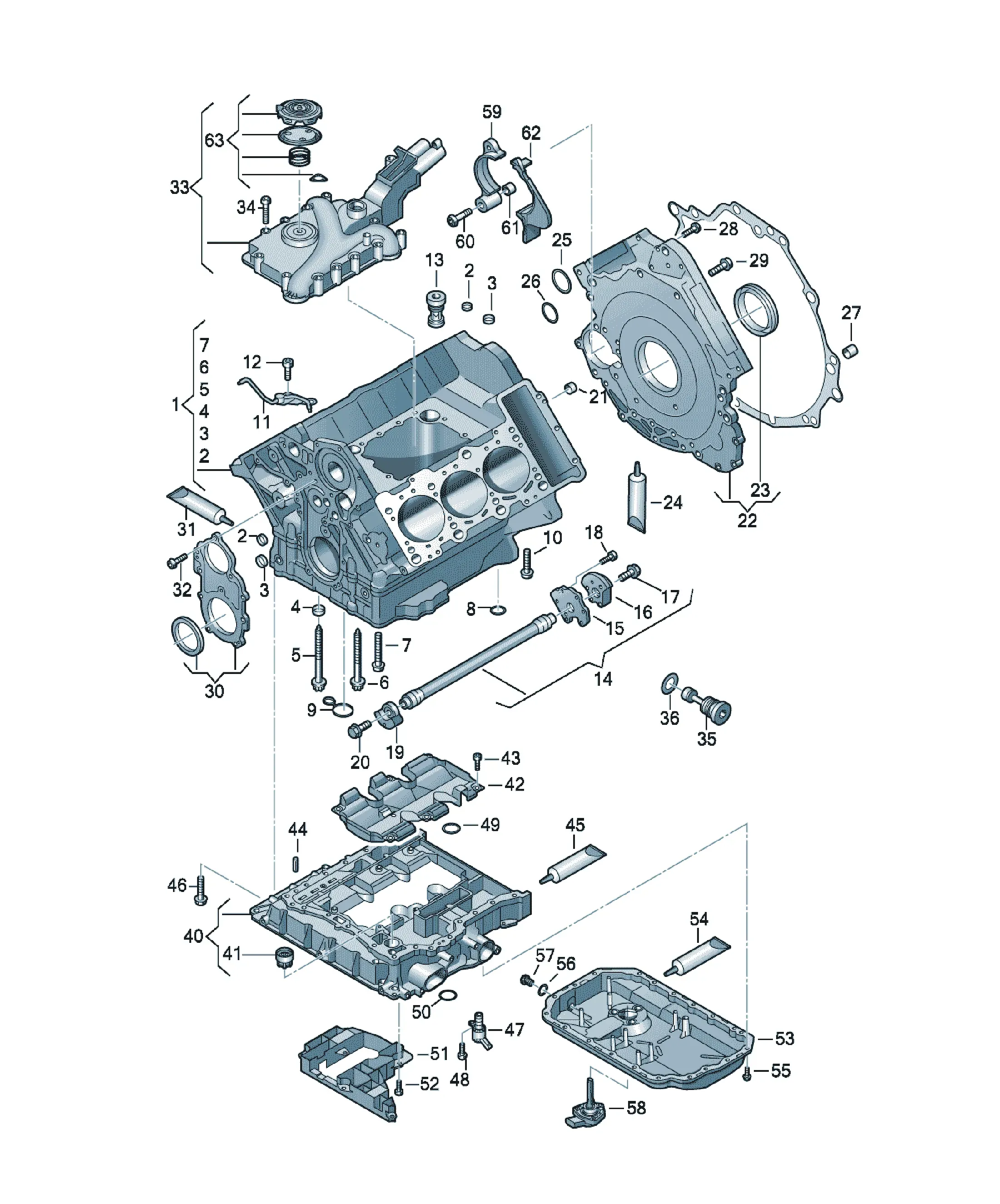 Cylinder block diagram