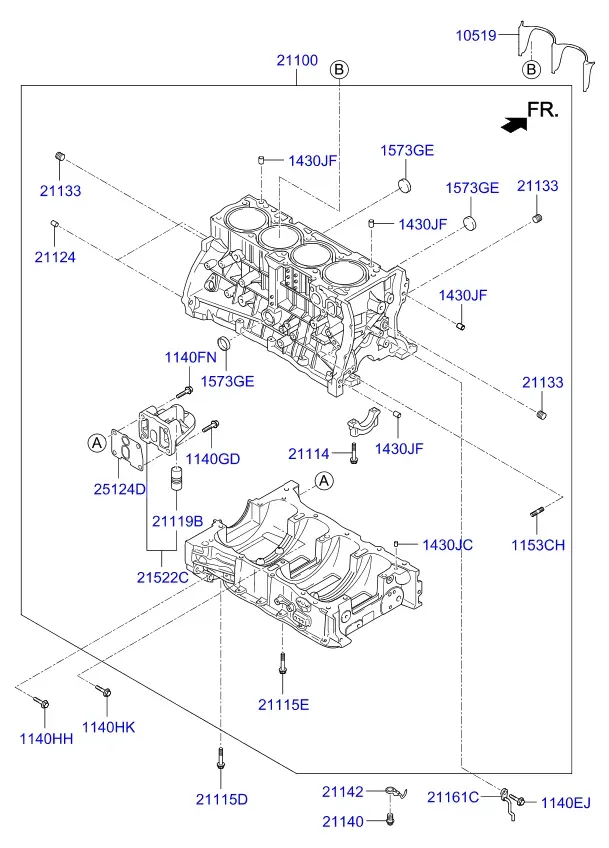 Cylinder block diagram