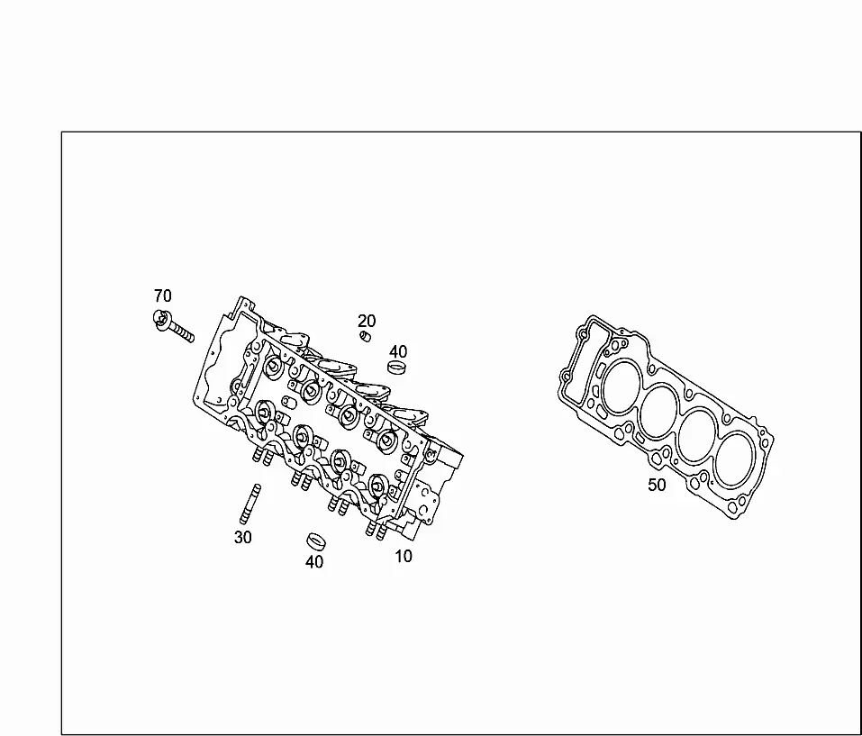 Cylinder head diagram