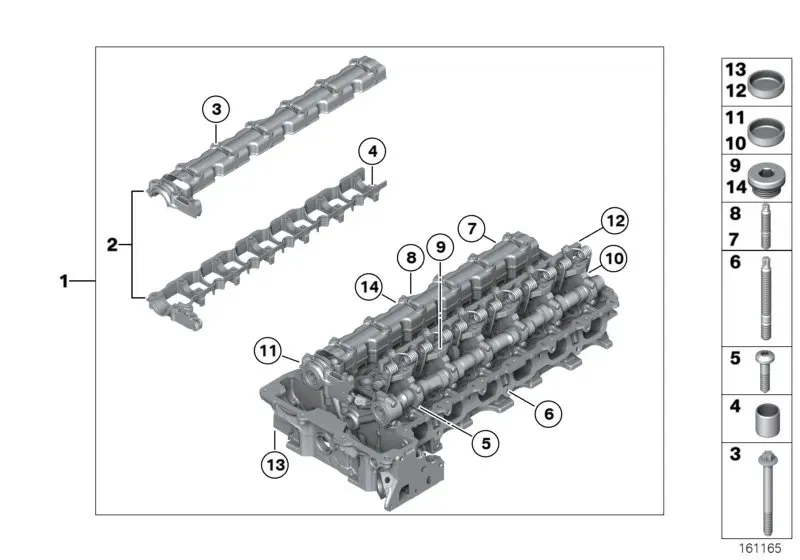 Cylinder head diagram