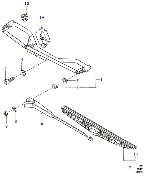 Windshield wiper diagram