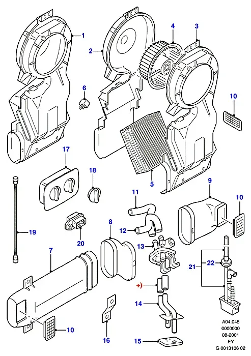 Heater assembly diagram